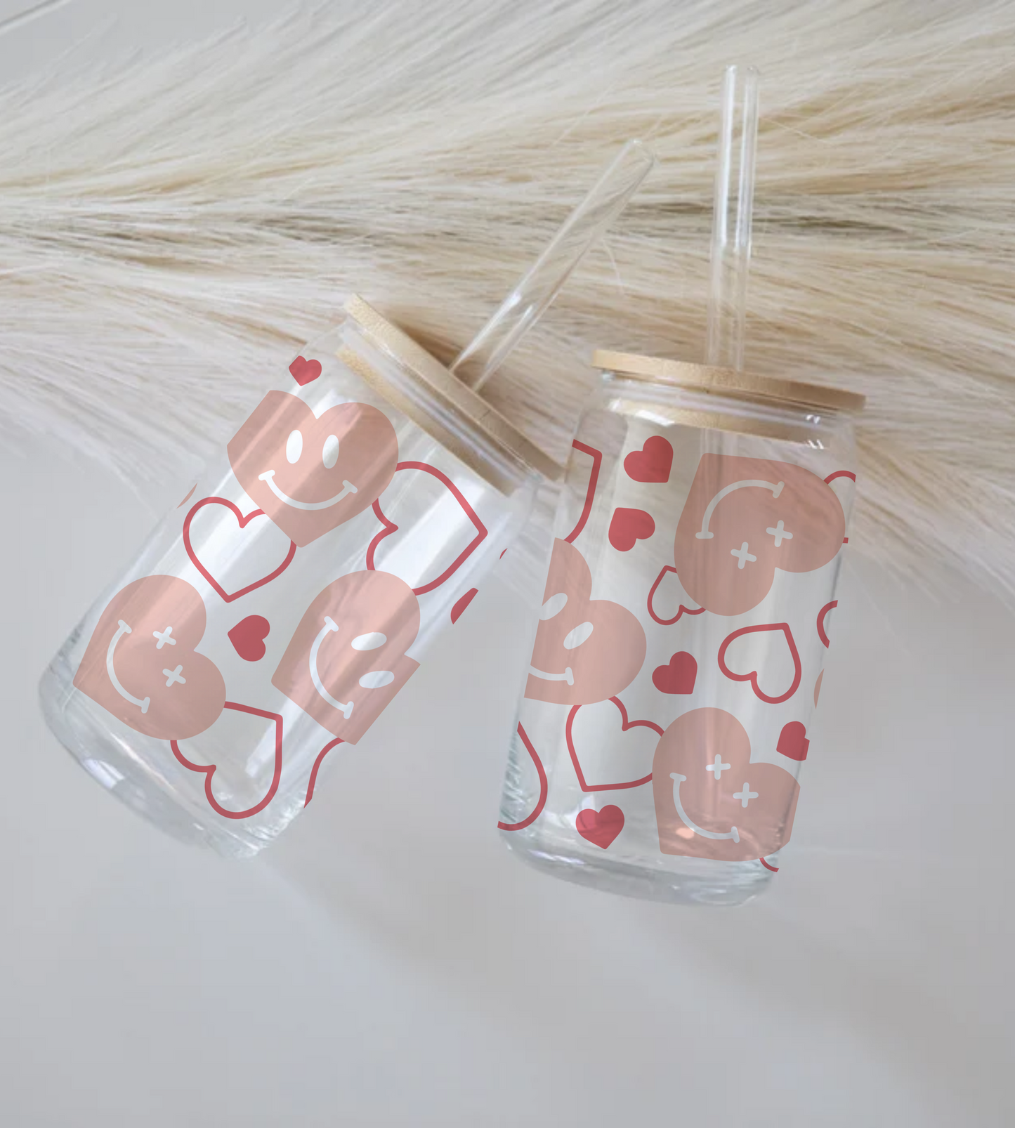 Love Hearts - Glass Tumbler
