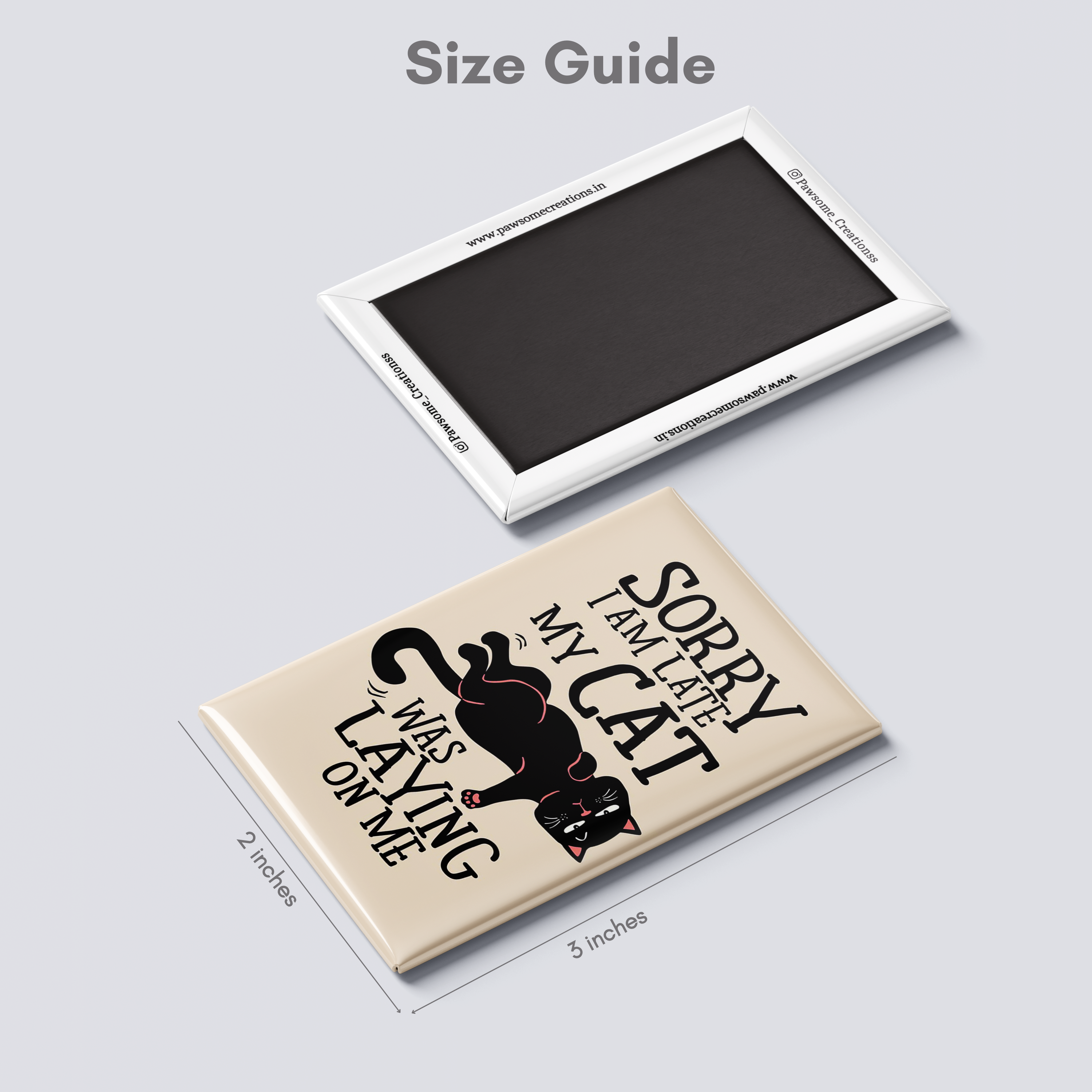 Drama Paws Fridge Magnet