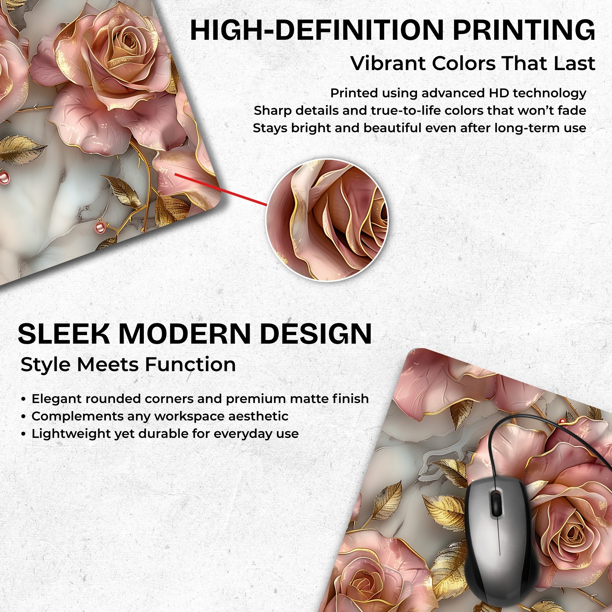 Blush Bloom Mouse Pad