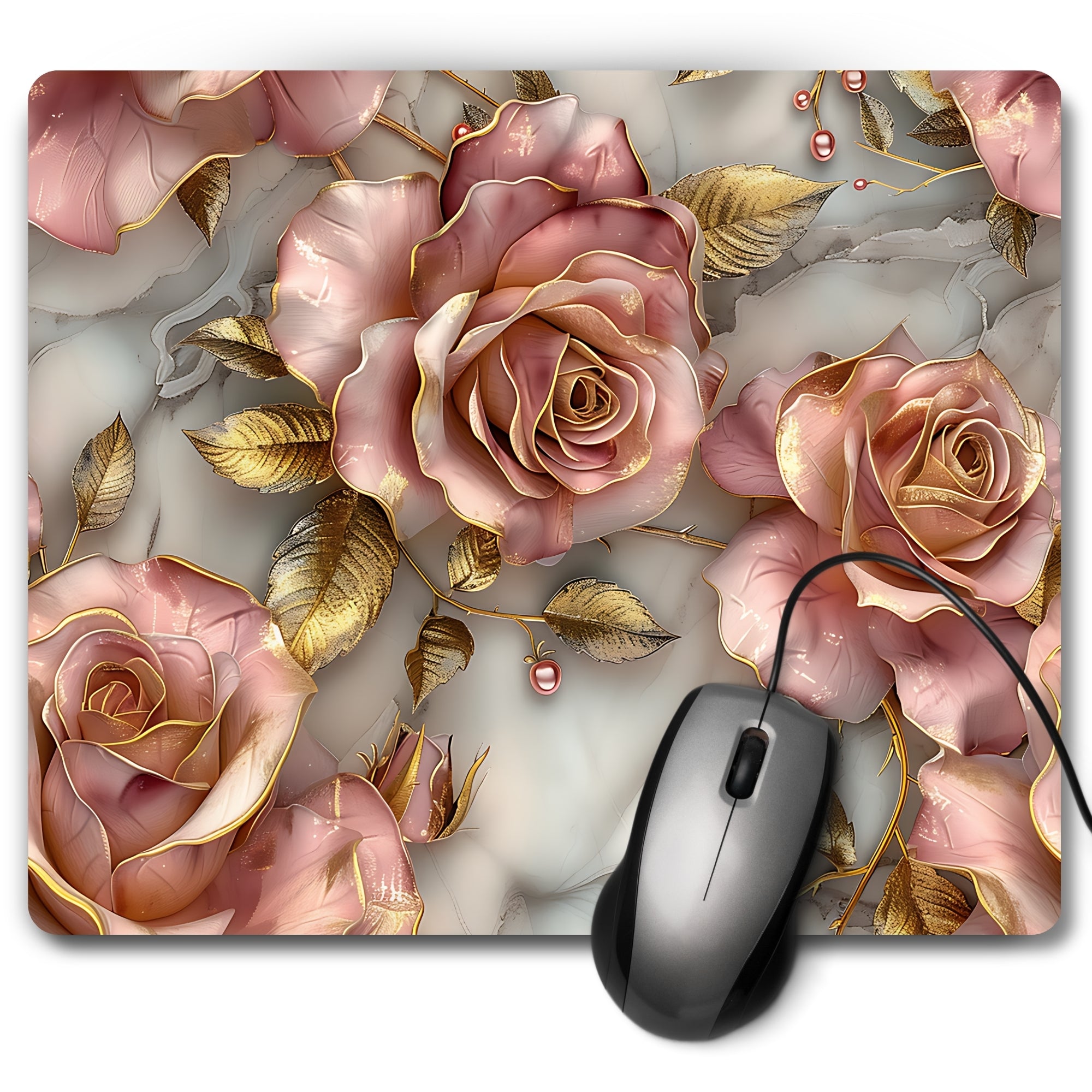 Blush Bloom Mouse Pad