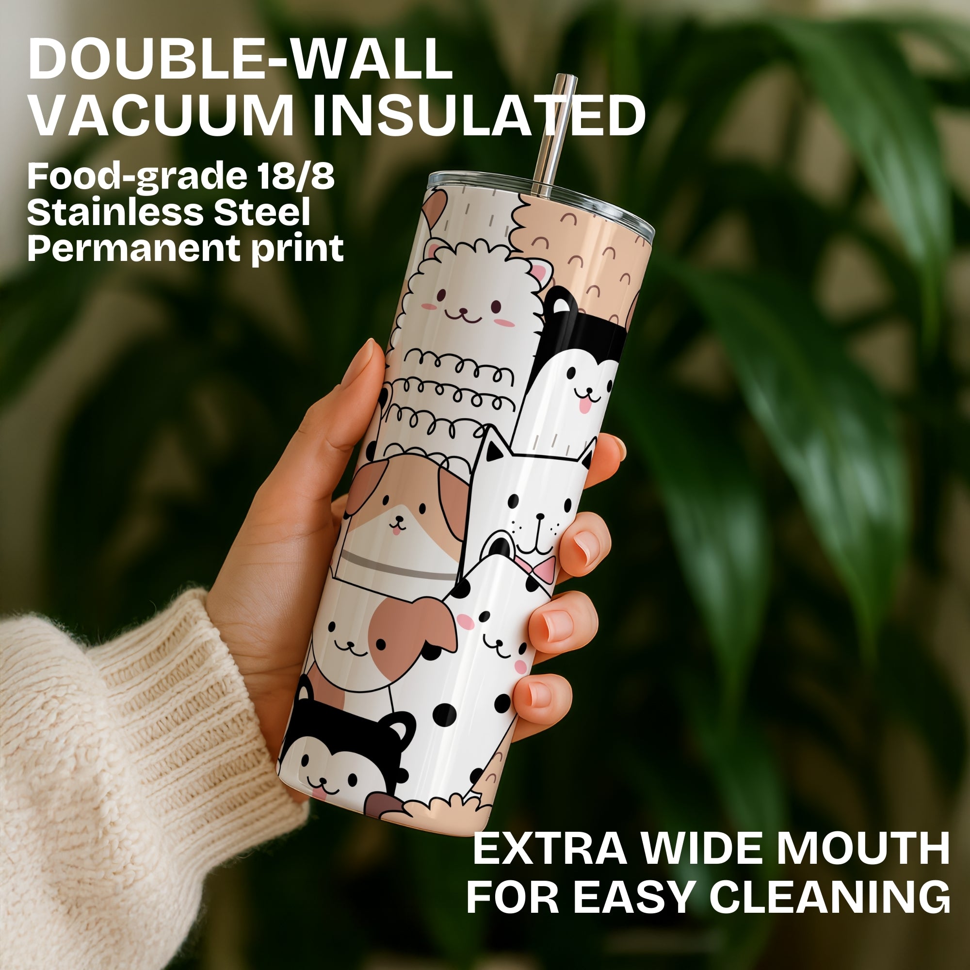 Animal Lover Stainless Steel Vacuum Insulated Tumbler
