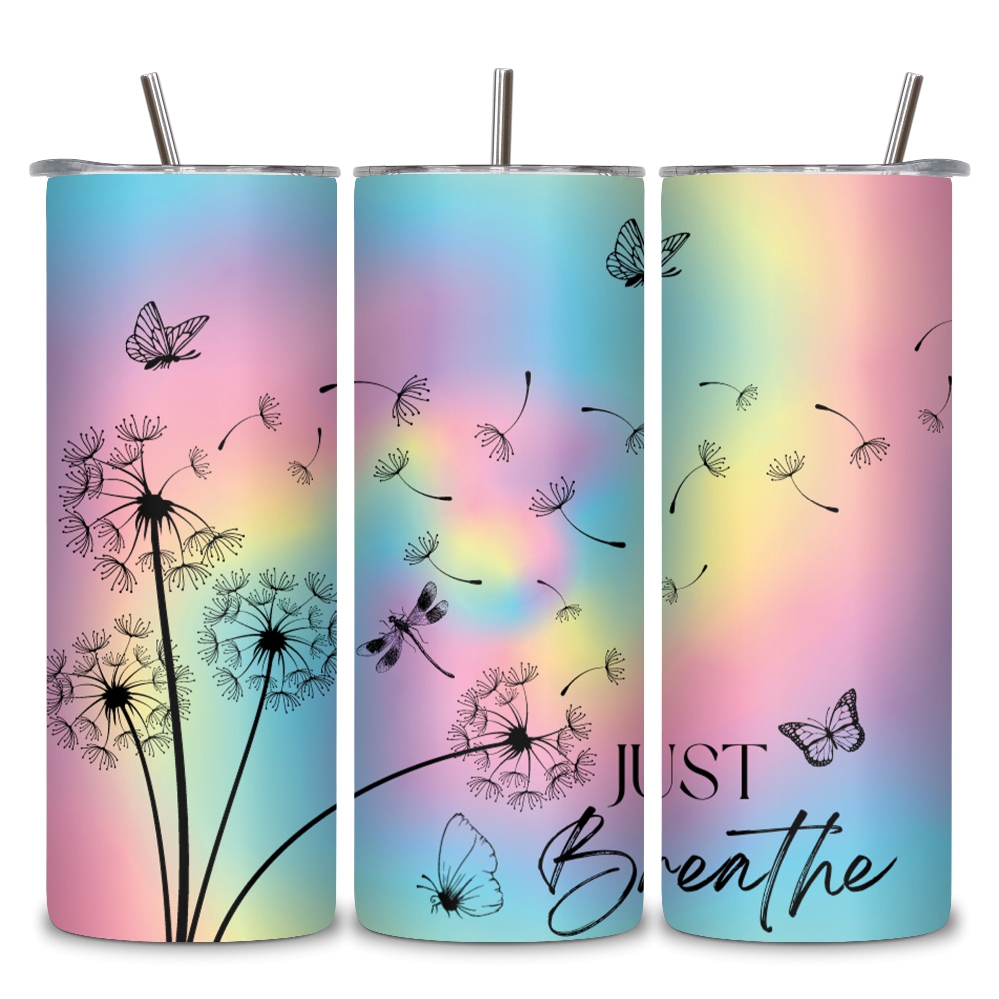 Just Breathe Stainless Steel Vacuum Insulated Tumbler