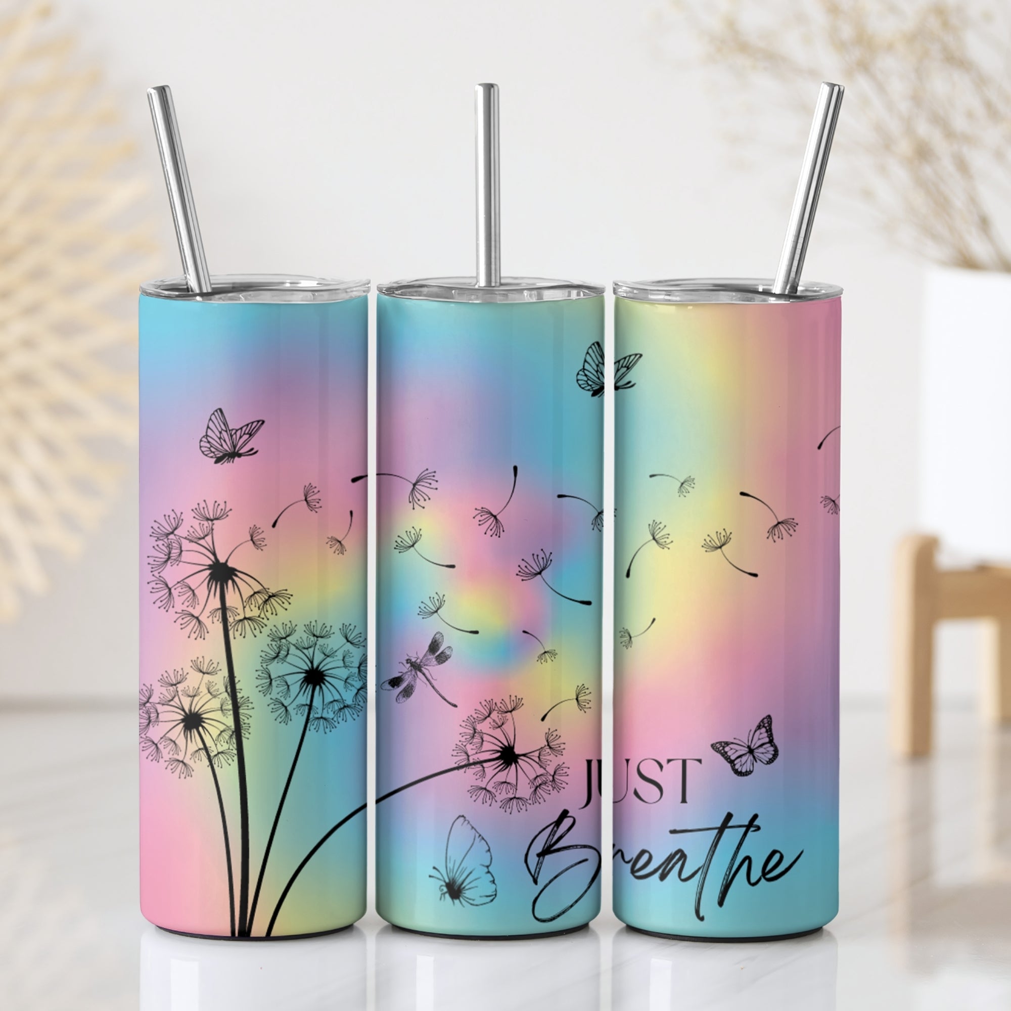 Just Breathe Stainless Steel Vacuum Insulated Tumbler