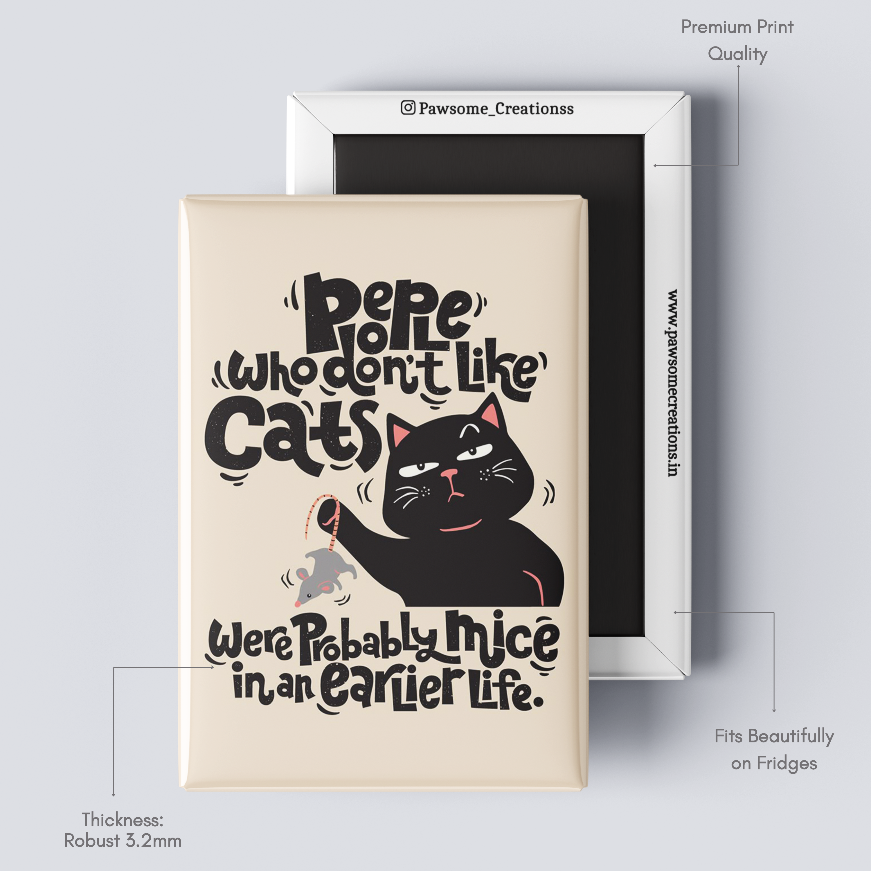 Paw-sitive Chaos Fridge Magnet