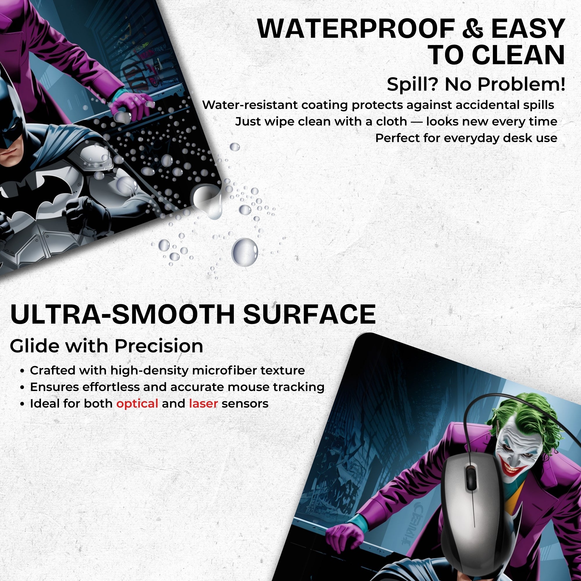 Joker & Batman โ Dark Duality Mouse Pad