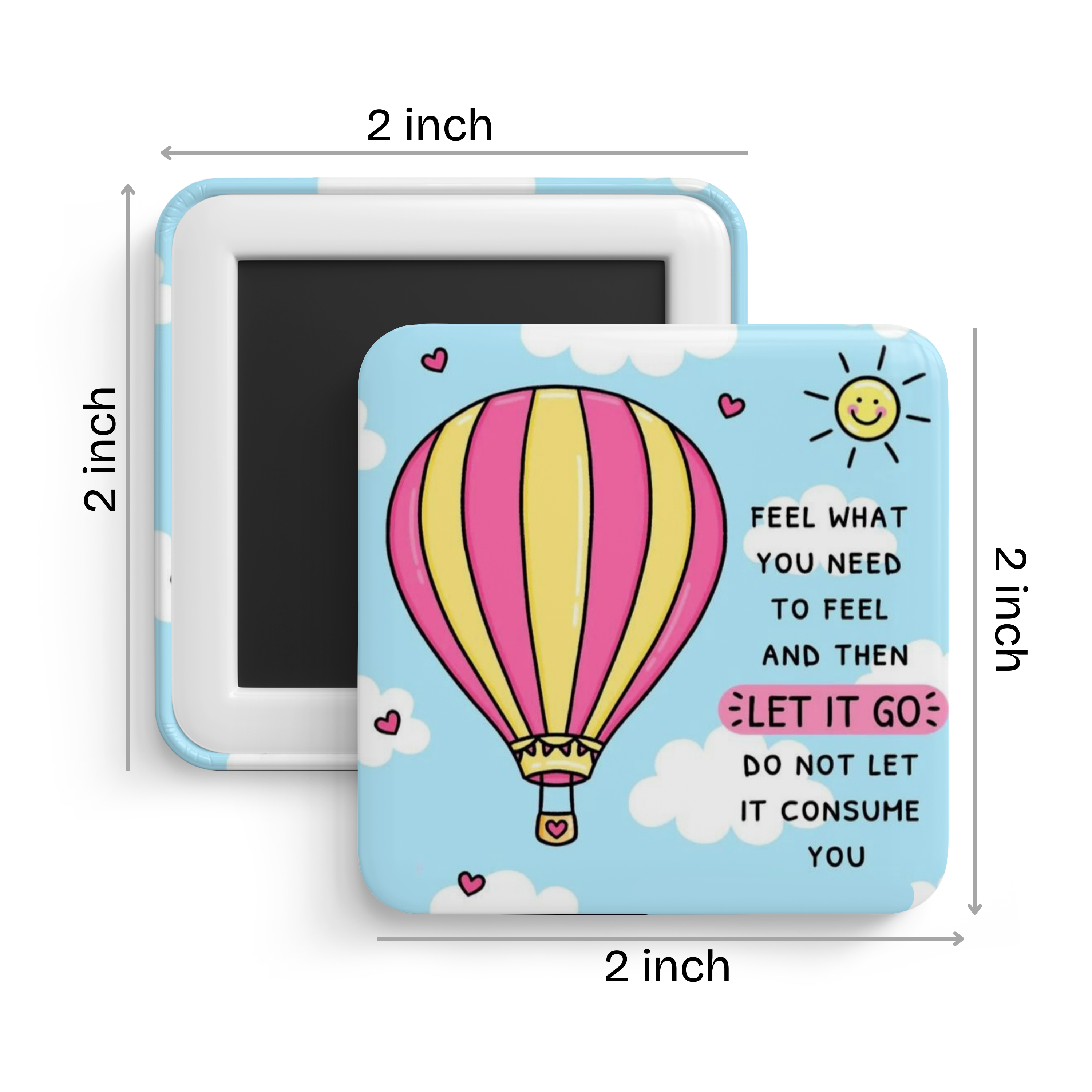 Release and Rise Fridge Magnet