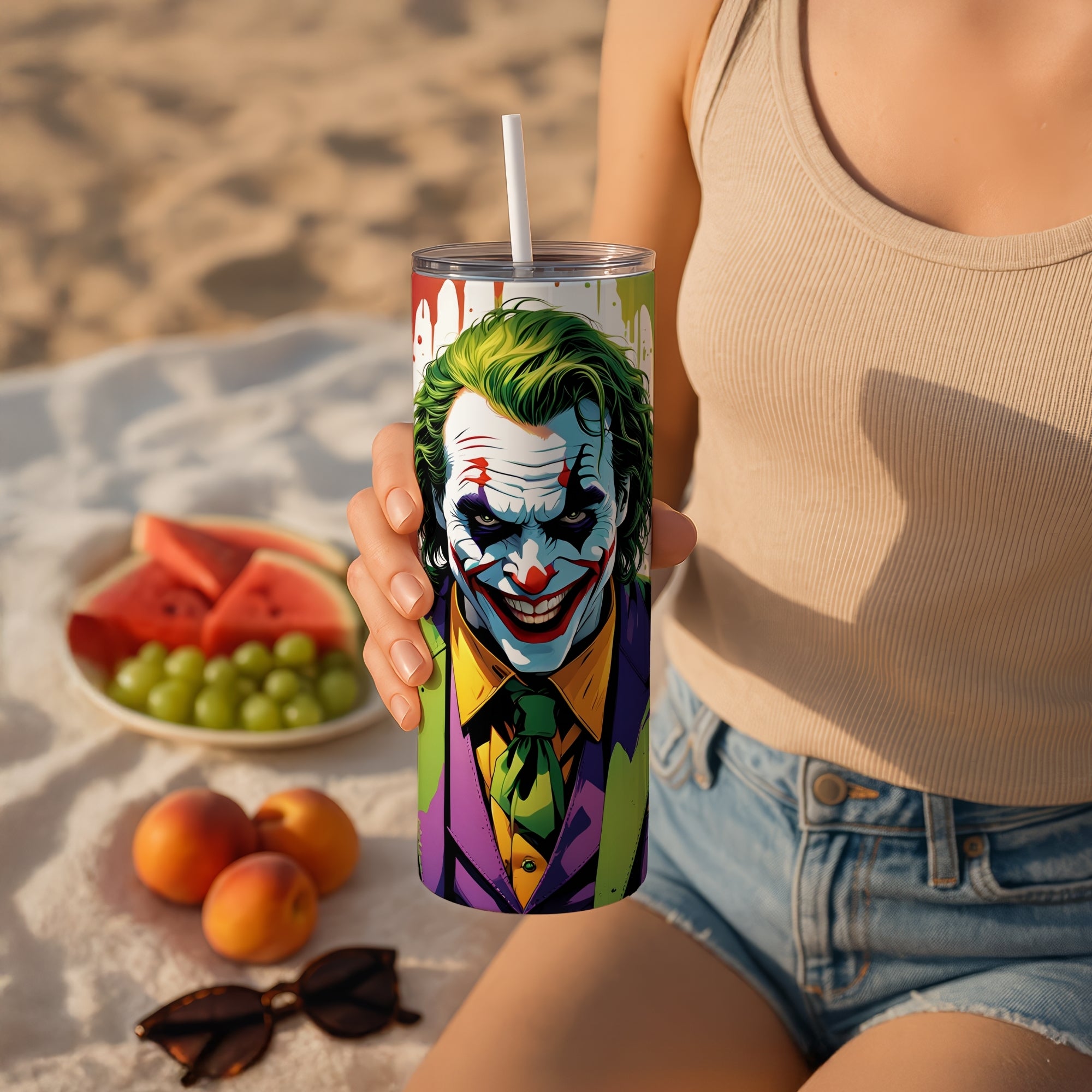 Joker Themed Stainless Steel Vacuum Insulated Tumbler