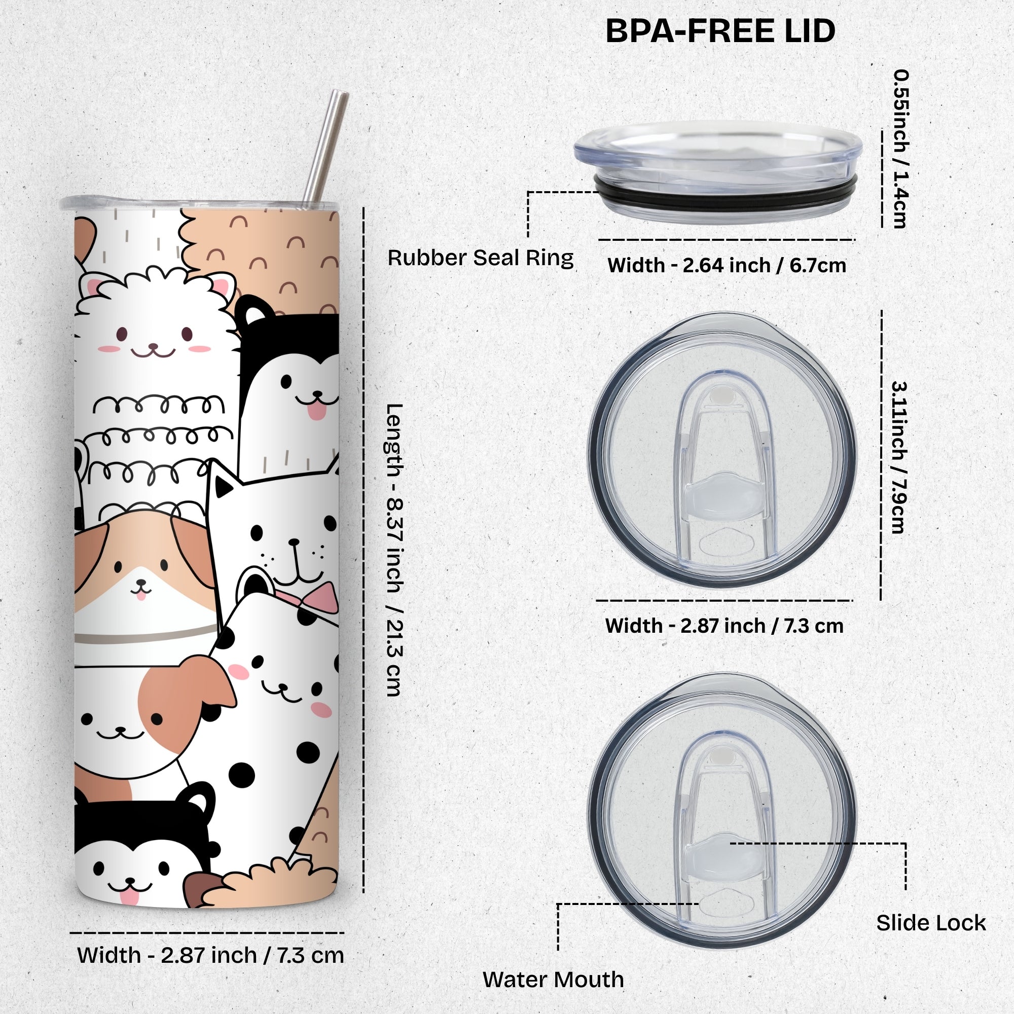 Animal Lover Stainless Steel Vacuum Insulated Tumbler