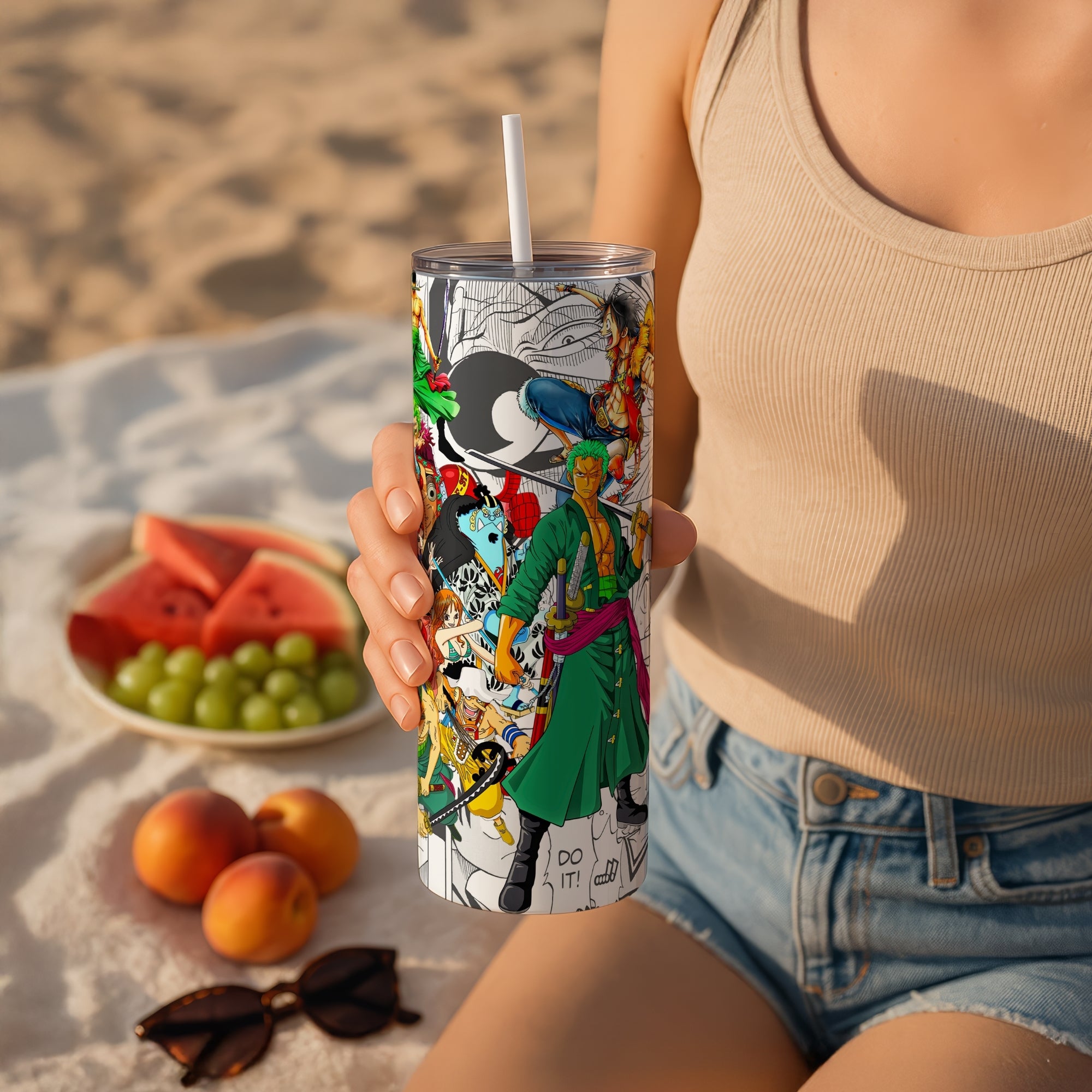 One Piece Themed Stainless Steel Vacuum Insulated Tumbler