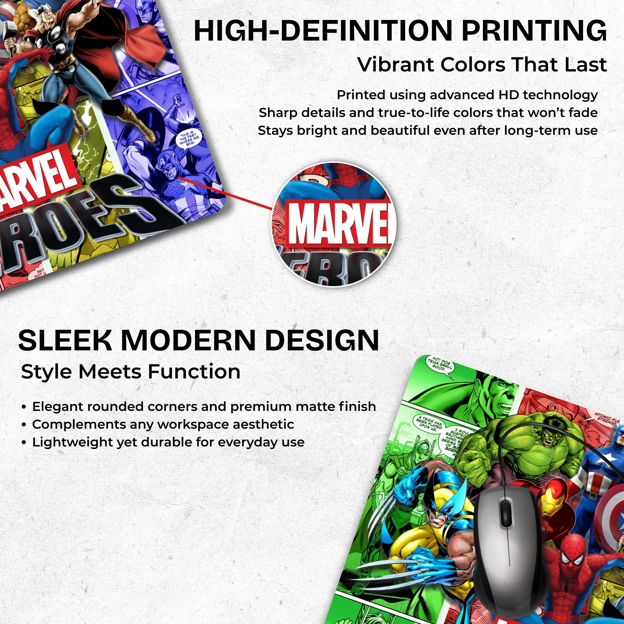 Marvel Heroes โ Ultimate Force Mouse Pad