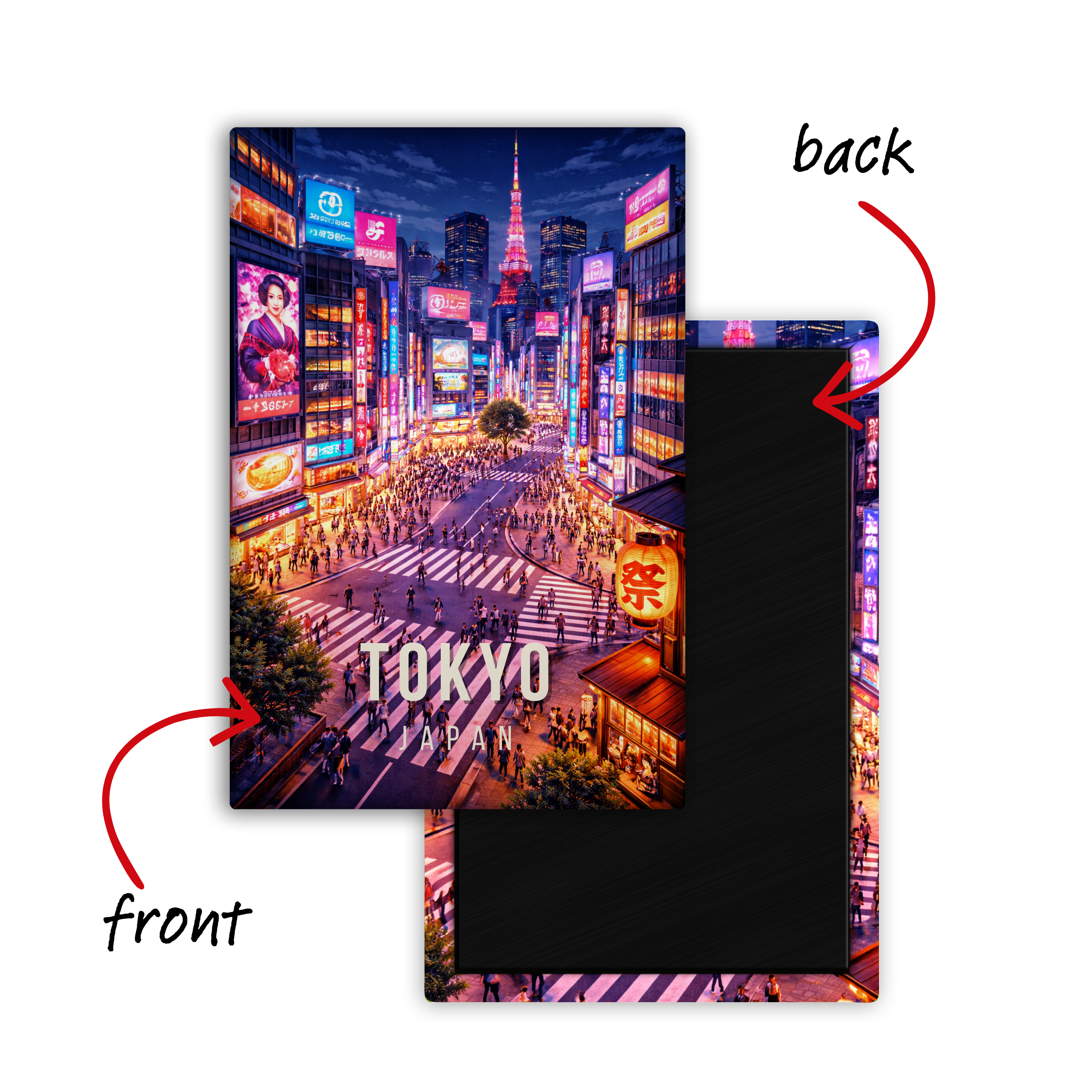 From the Streets of Tokyo, Japan - Fridge Magnet