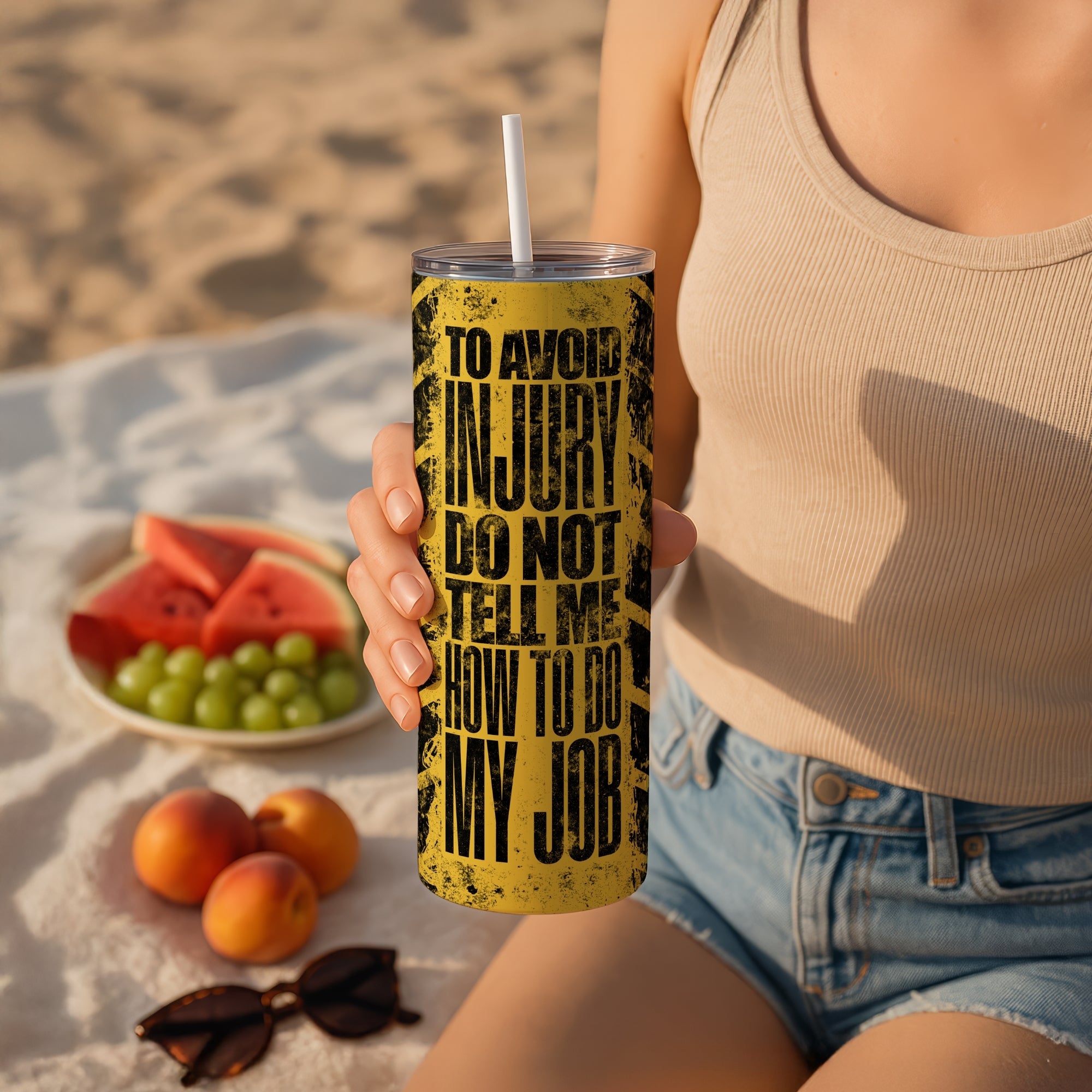 Office Sarcasm Themed Stainless Steel Vacuum Insulated Tumbler