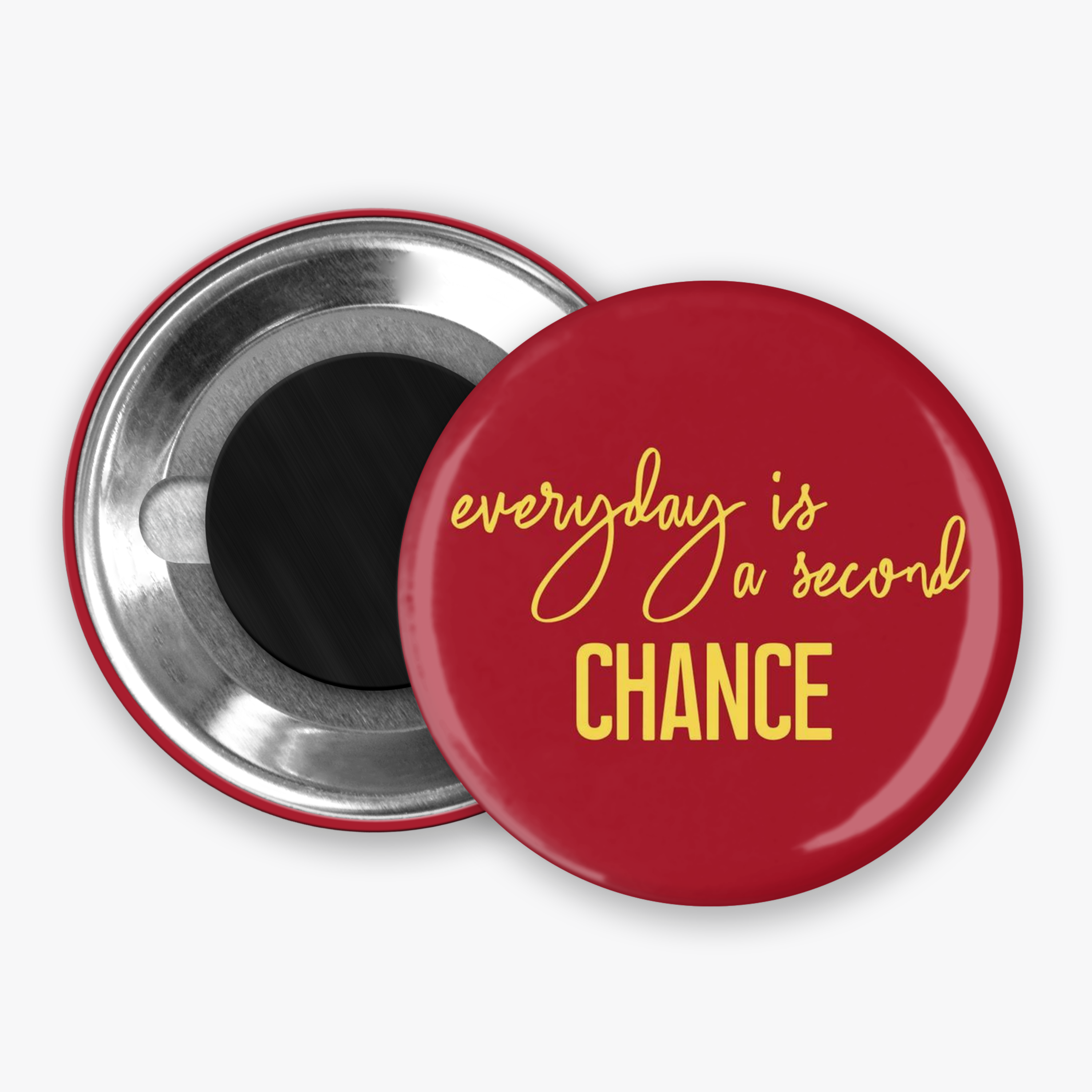 Second Chance - Button Pin / Magnet