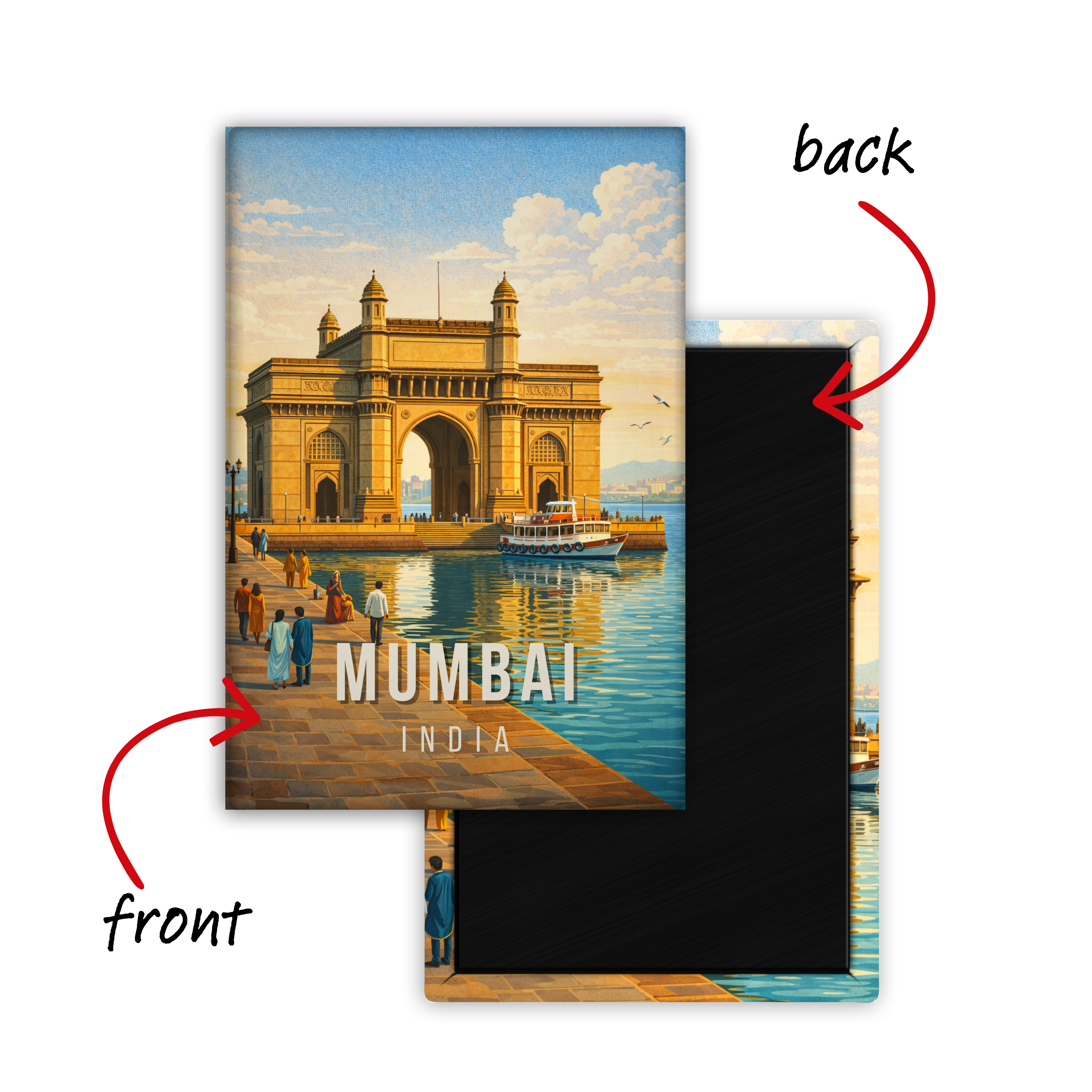 Heart belongs to Mumbai Fridge Magnet