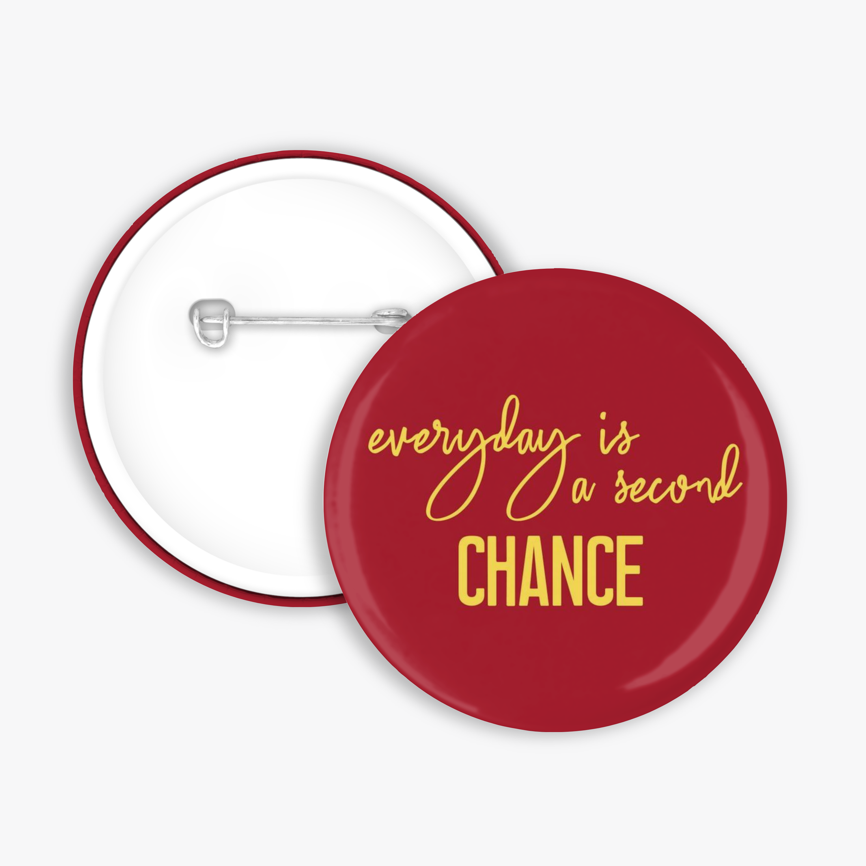 Second Chance - Button Pin / Magnet