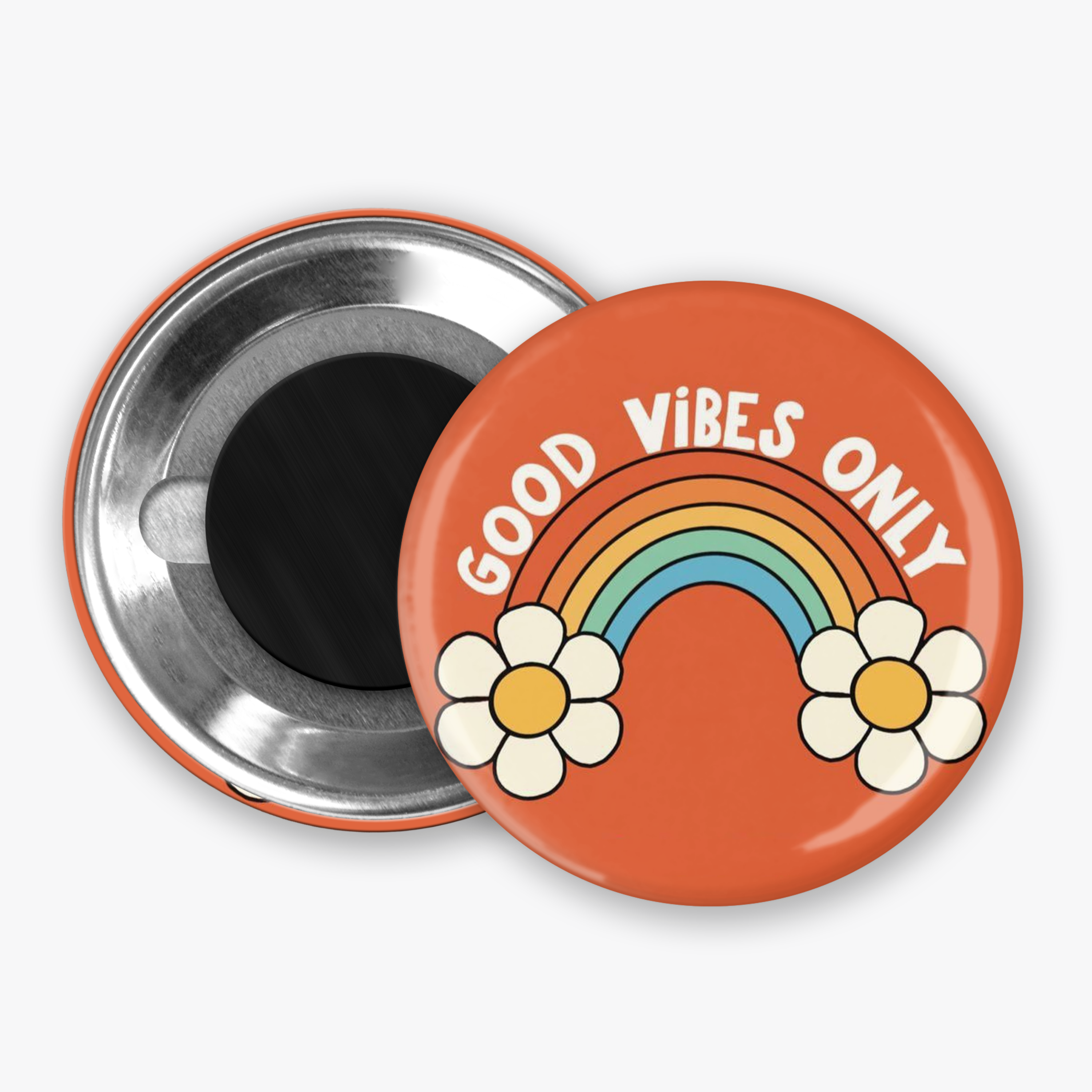 Good Vibes Only - Button Pin / Magnet
