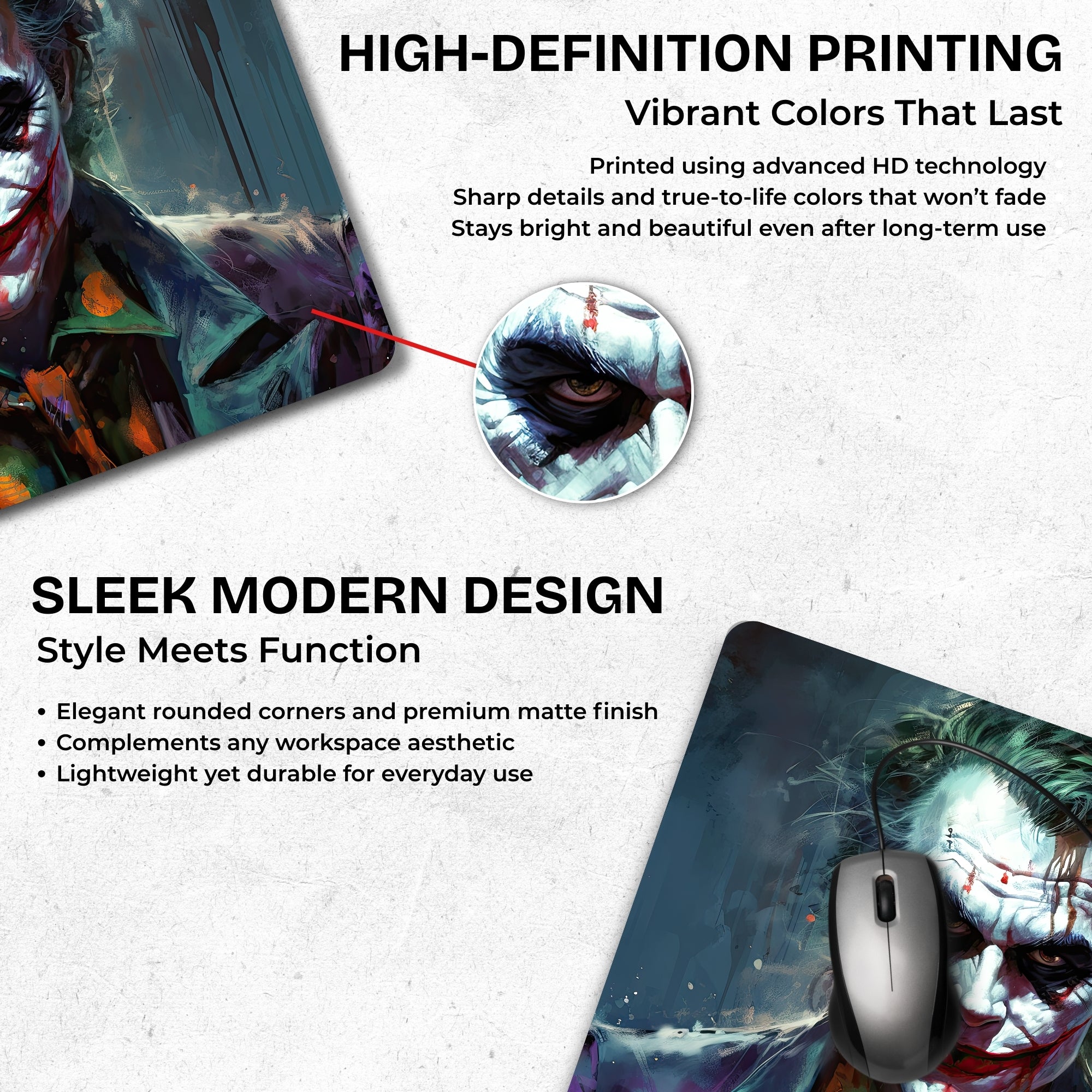 Joker โ Twisted Mind Mouse Pad