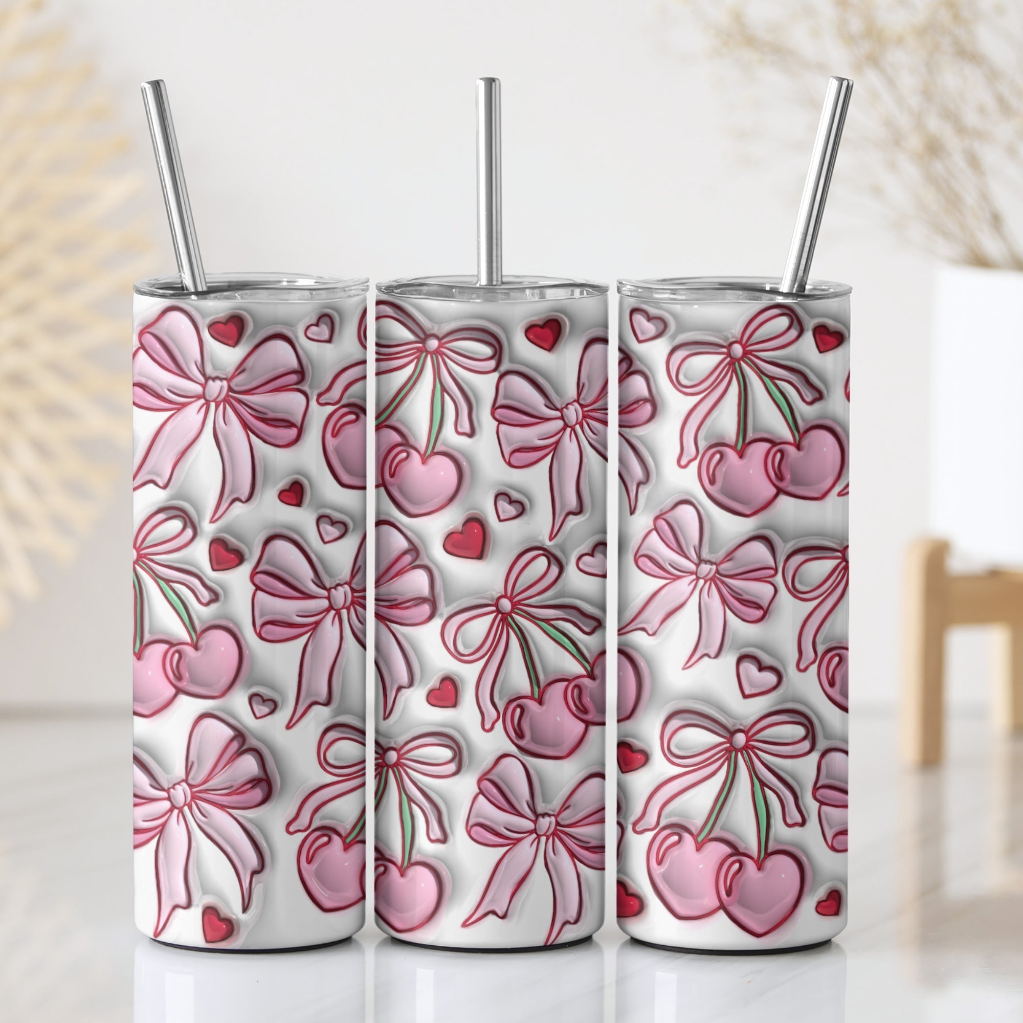 Coquette Themed Stainless Steel Vacuum Insulated Tumbler