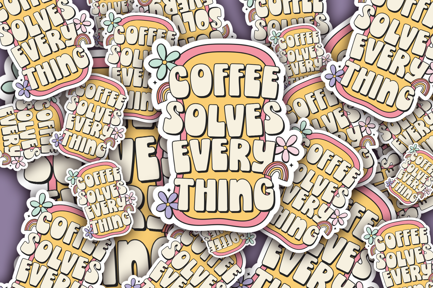 Coffee Lover Vinyl Waterproof Sticker