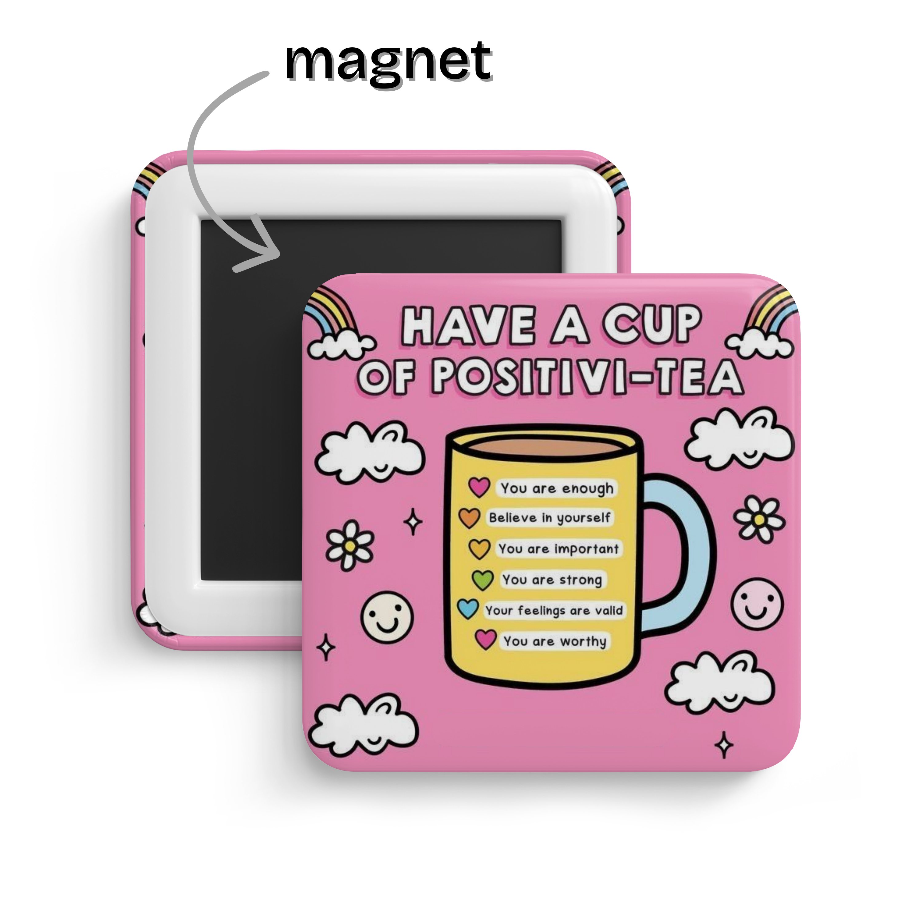 Happy Thoughts Fridge Magnet