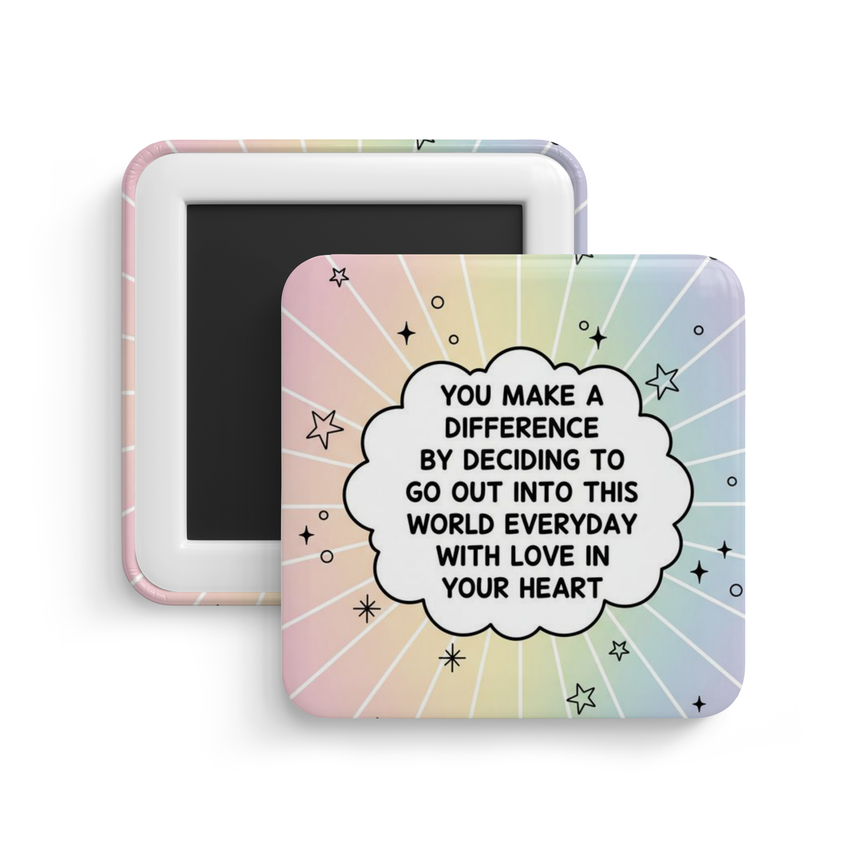 Happy Mindset Fridge Magnet