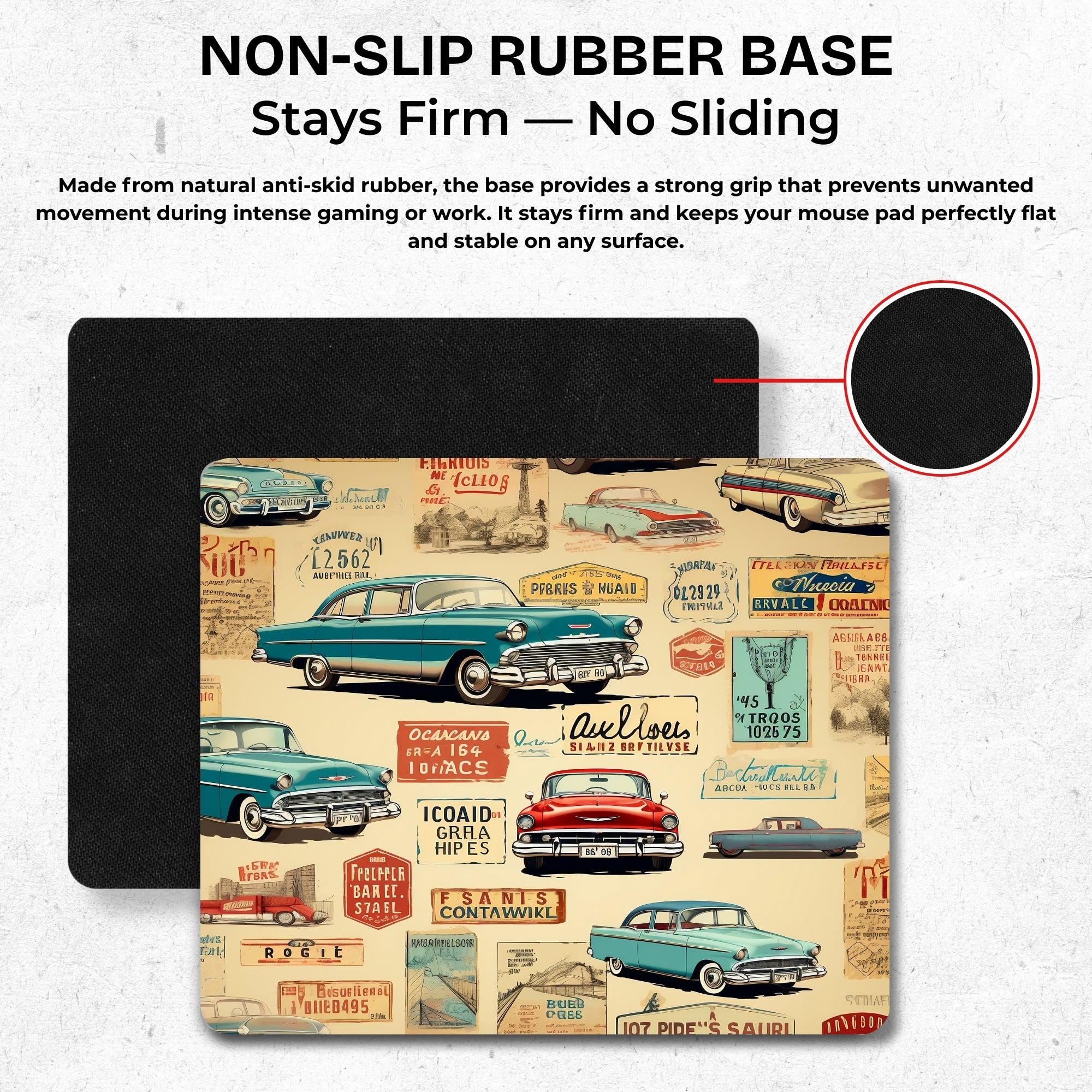 Retro Garage Mouse Pad