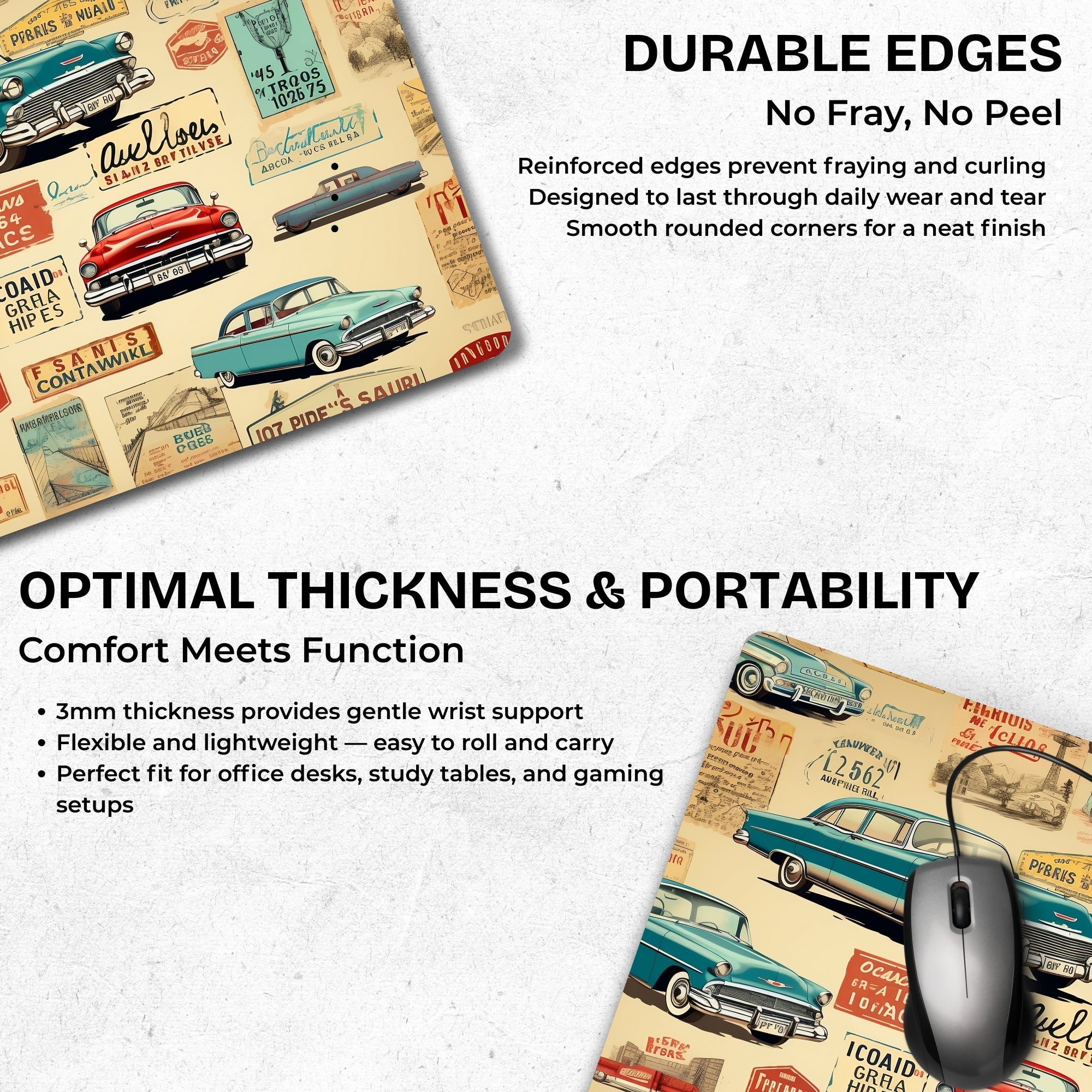 Retro Garage Mouse Pad