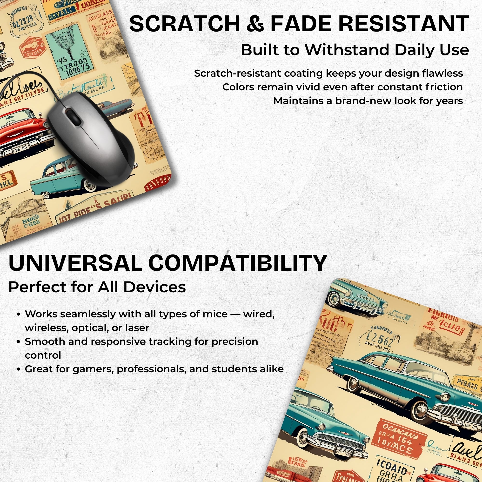 Retro Garage Mouse Pad