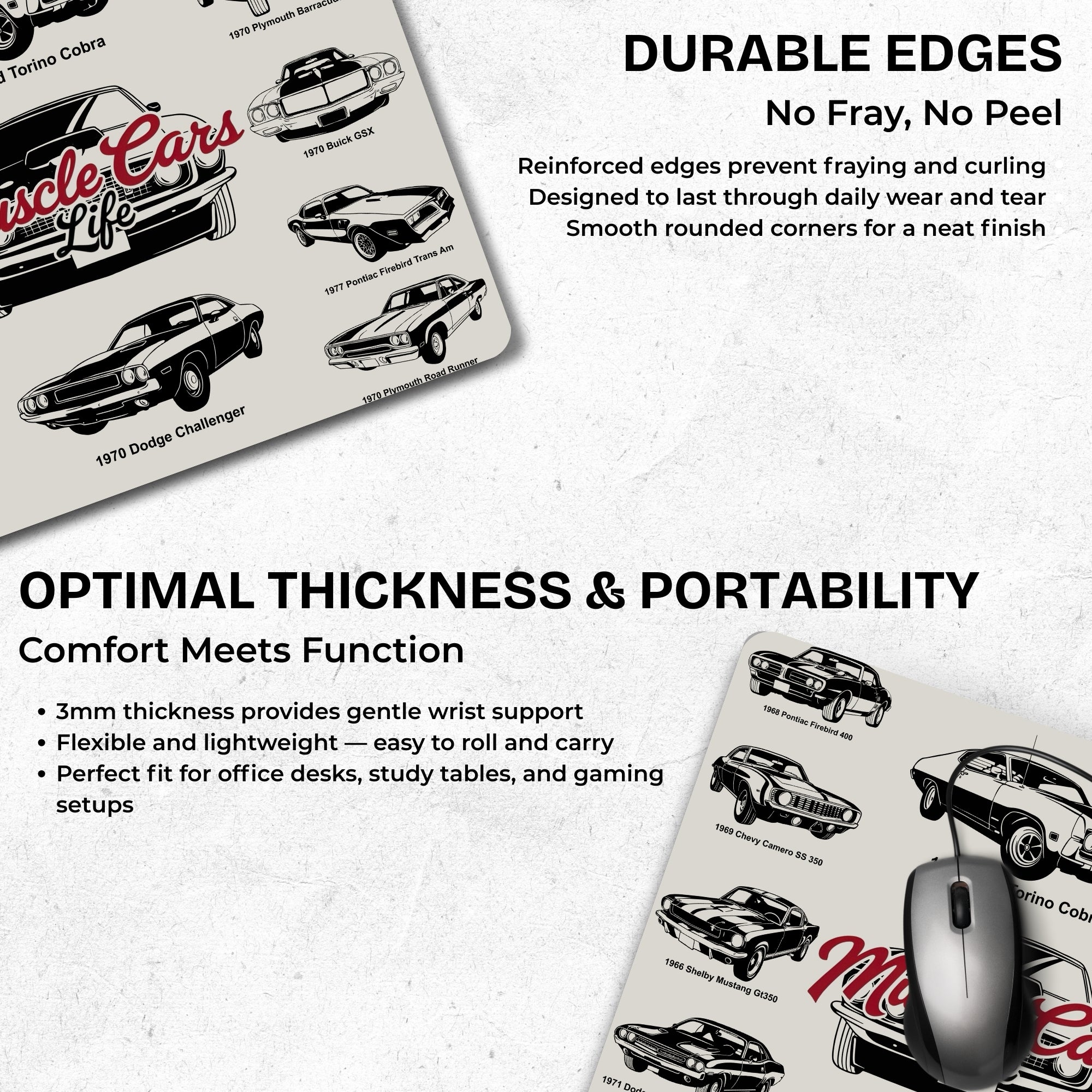 Timeless Cars Mouse Pad