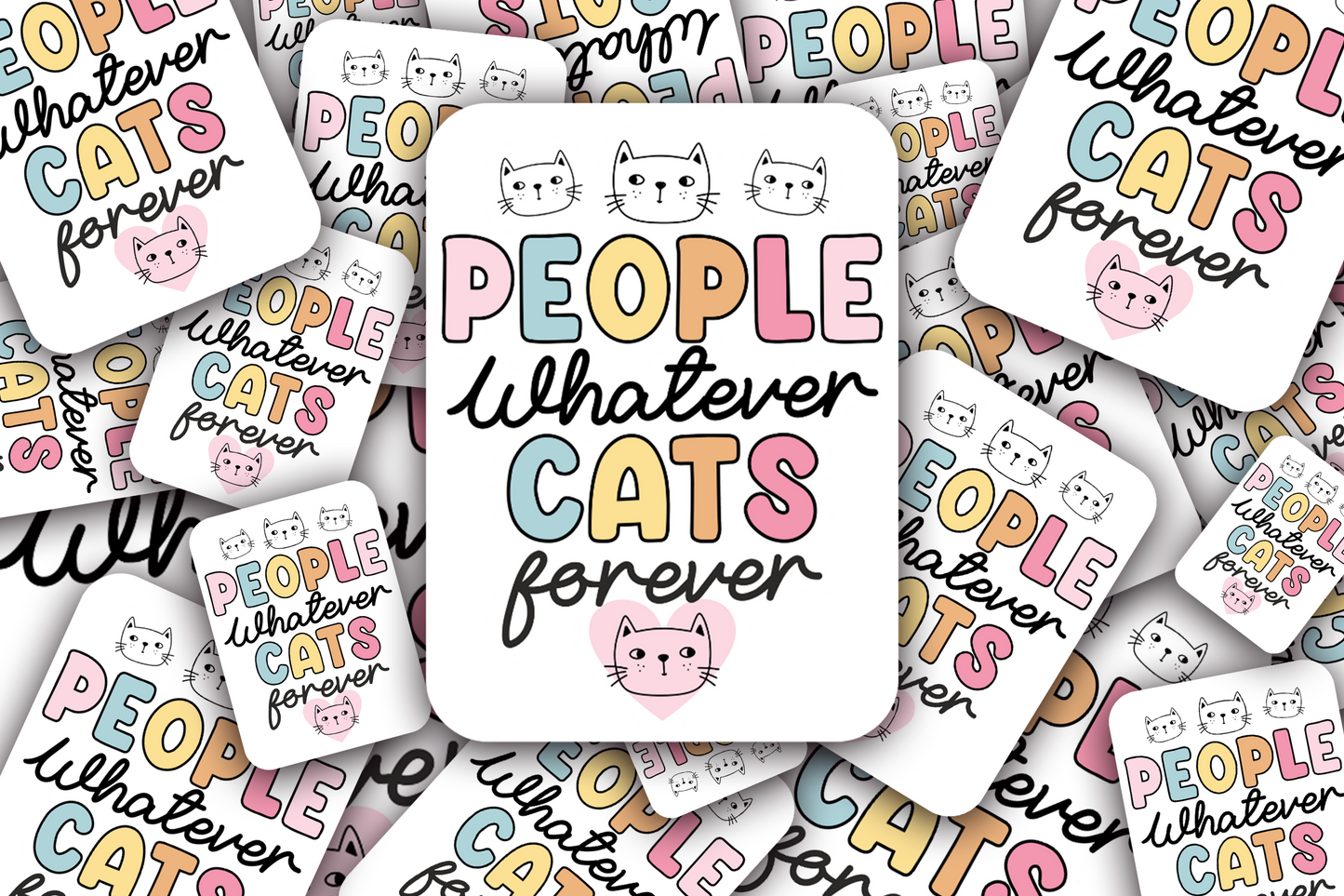Cat Lover Vinyl Waterproof Sticker