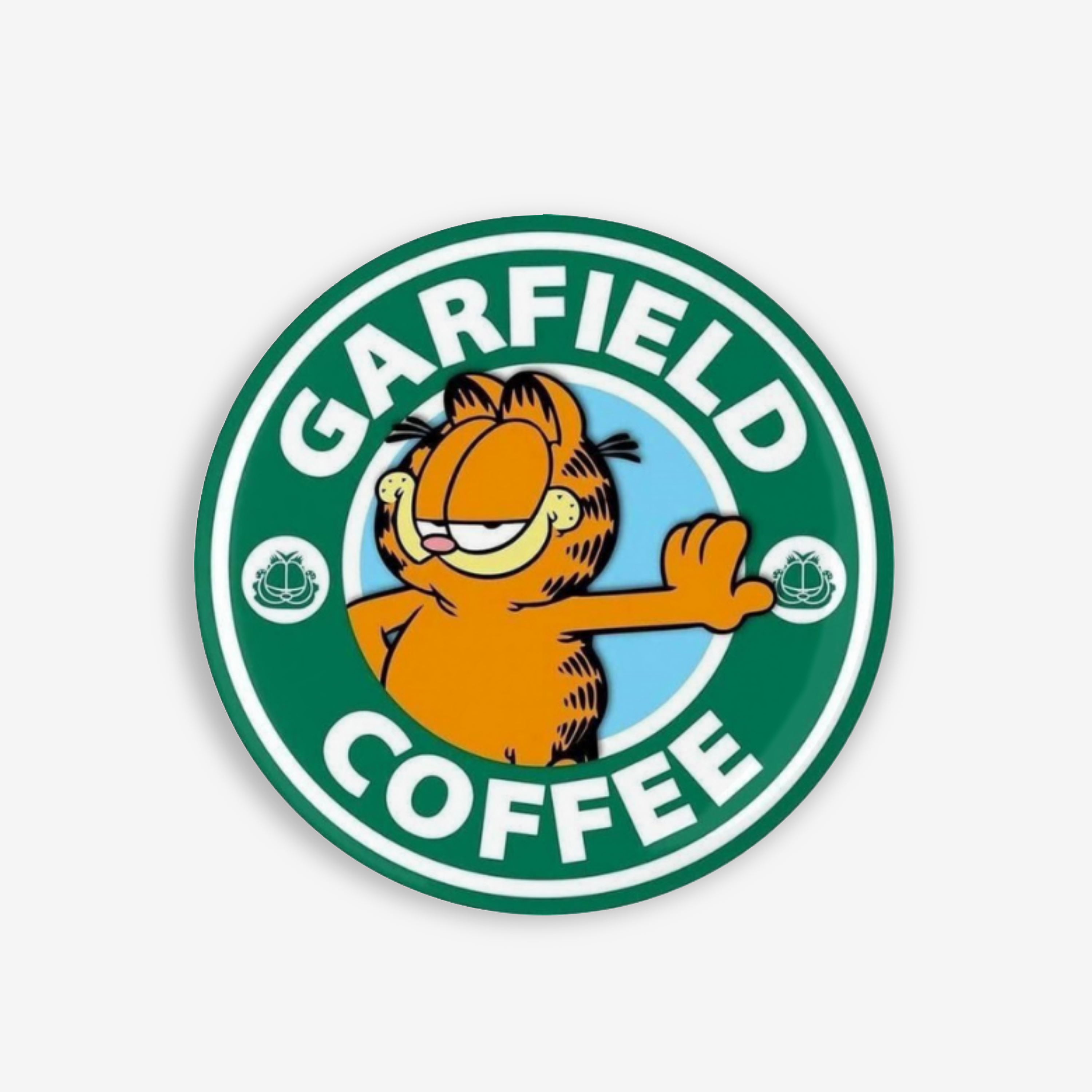 Garfield Coffee - Button Pin / Magnet