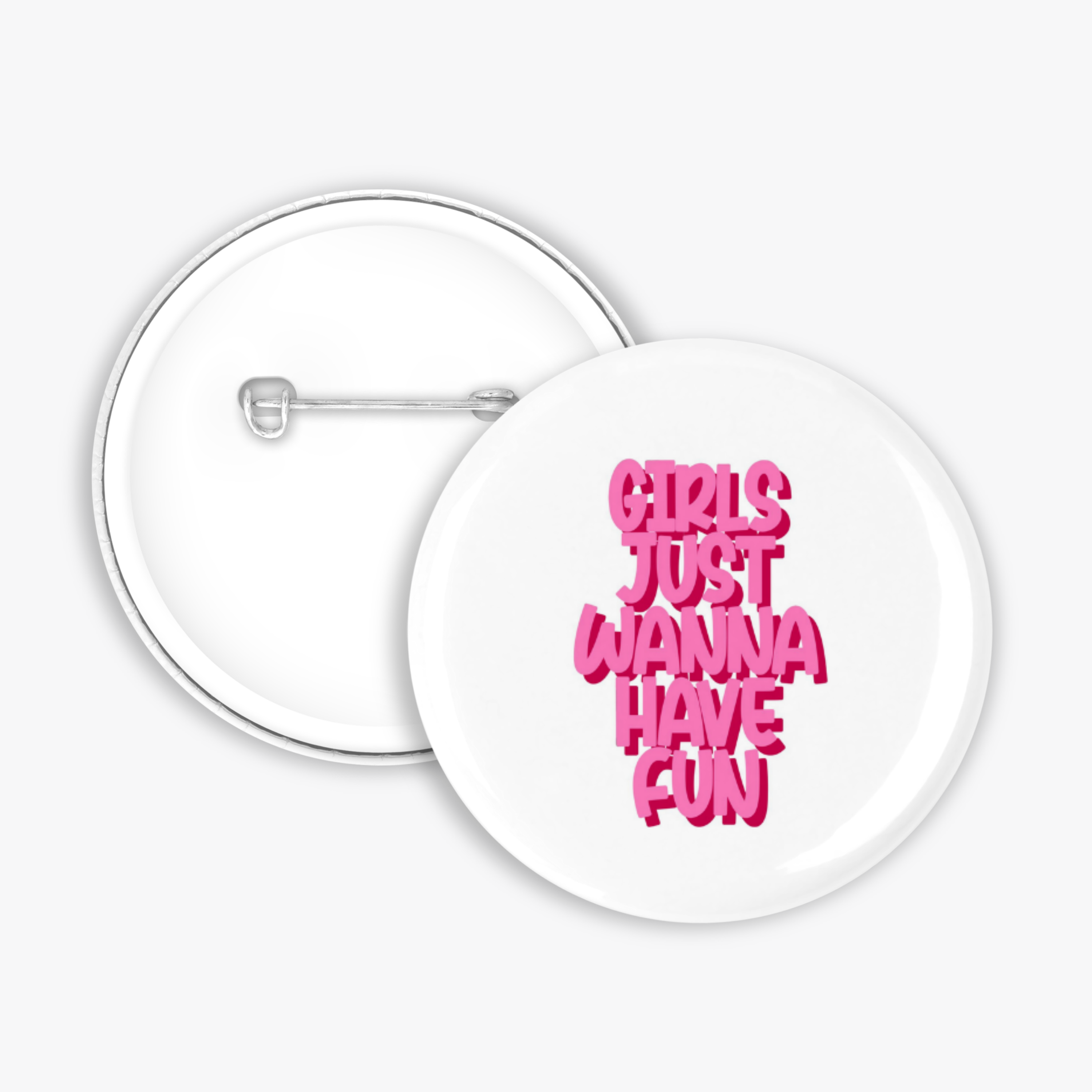 Girls and Fun - Button Pin / Magnet