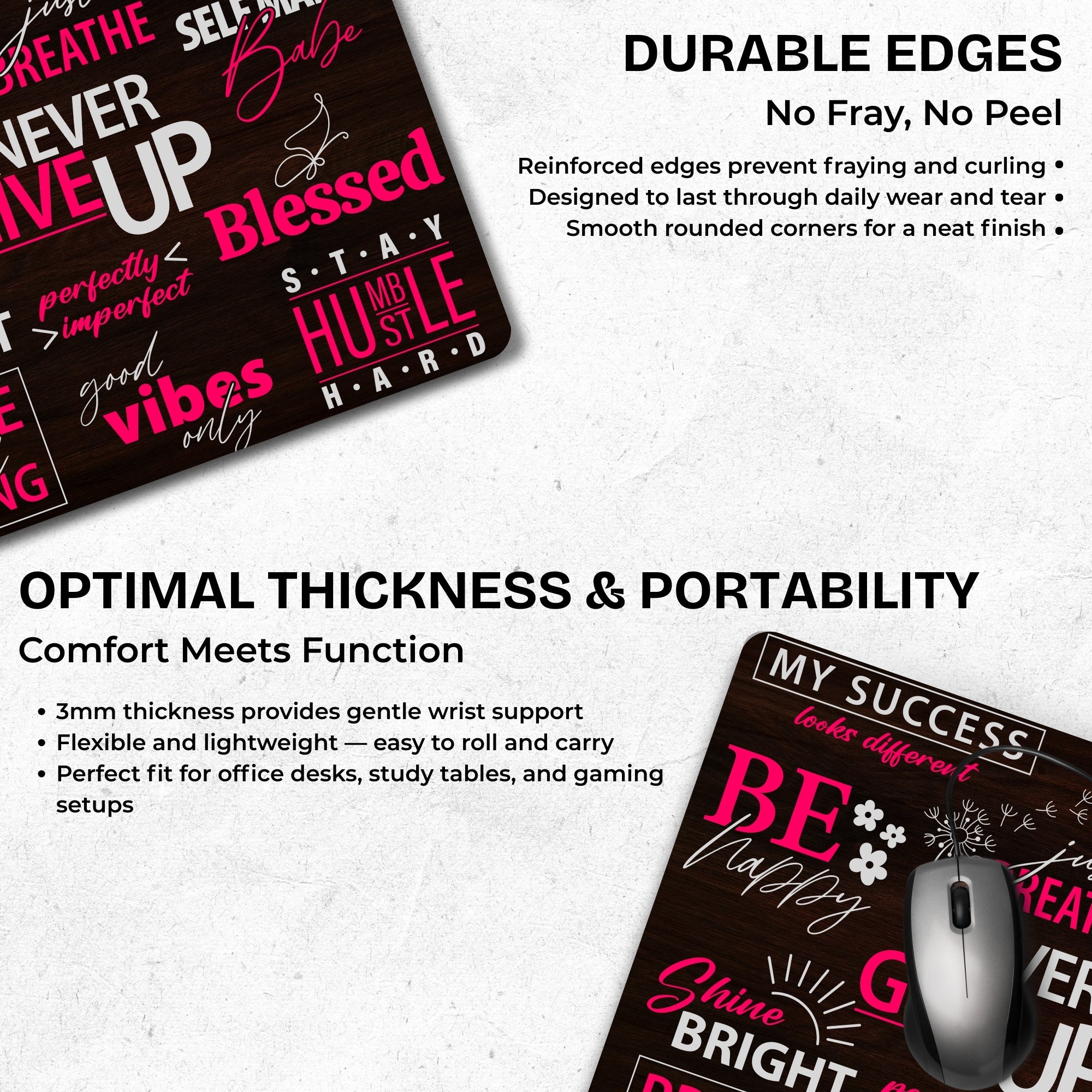 Quiet Power Mouse Pad