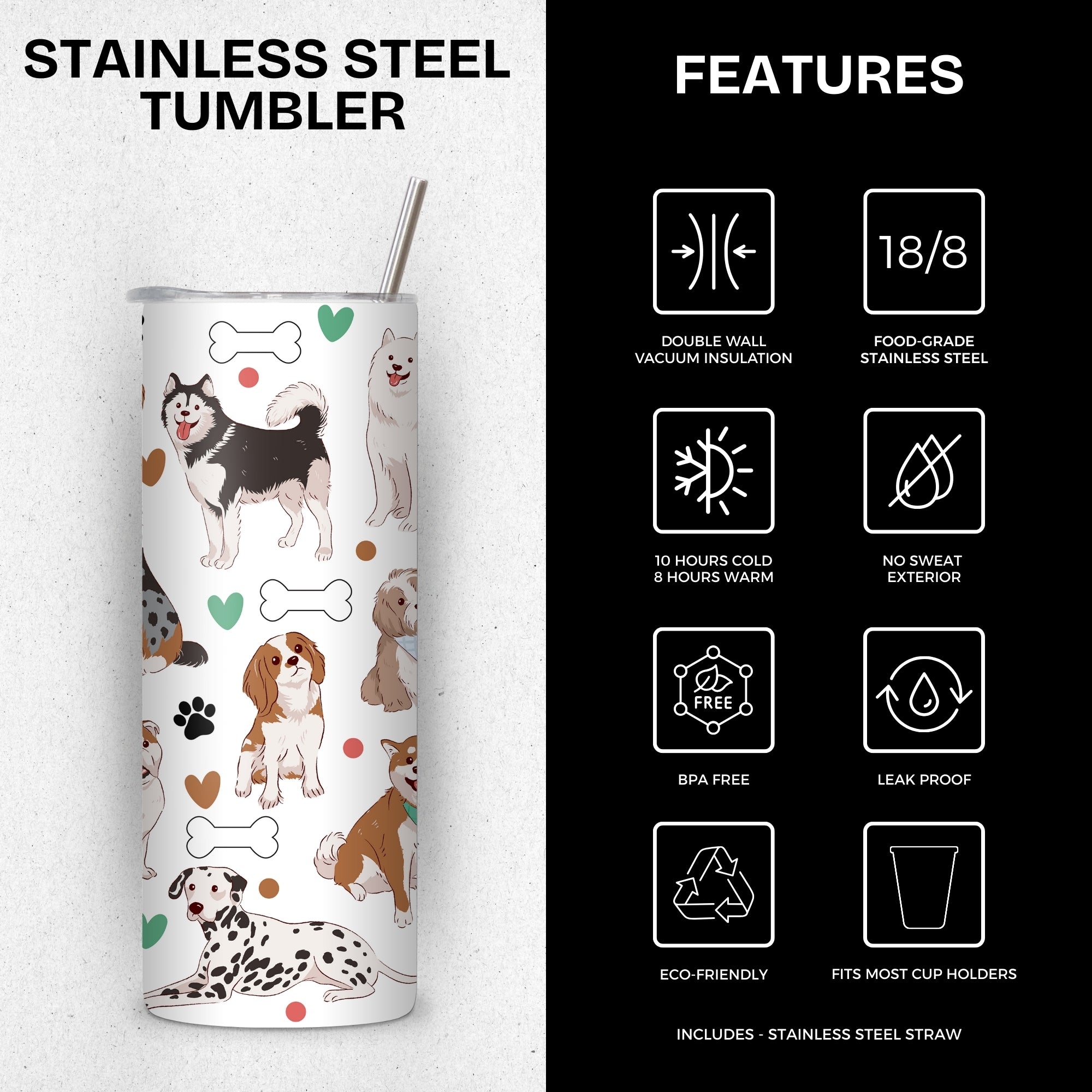 Dog Mama Stainless Steel Vacuum Insulated Tumbler