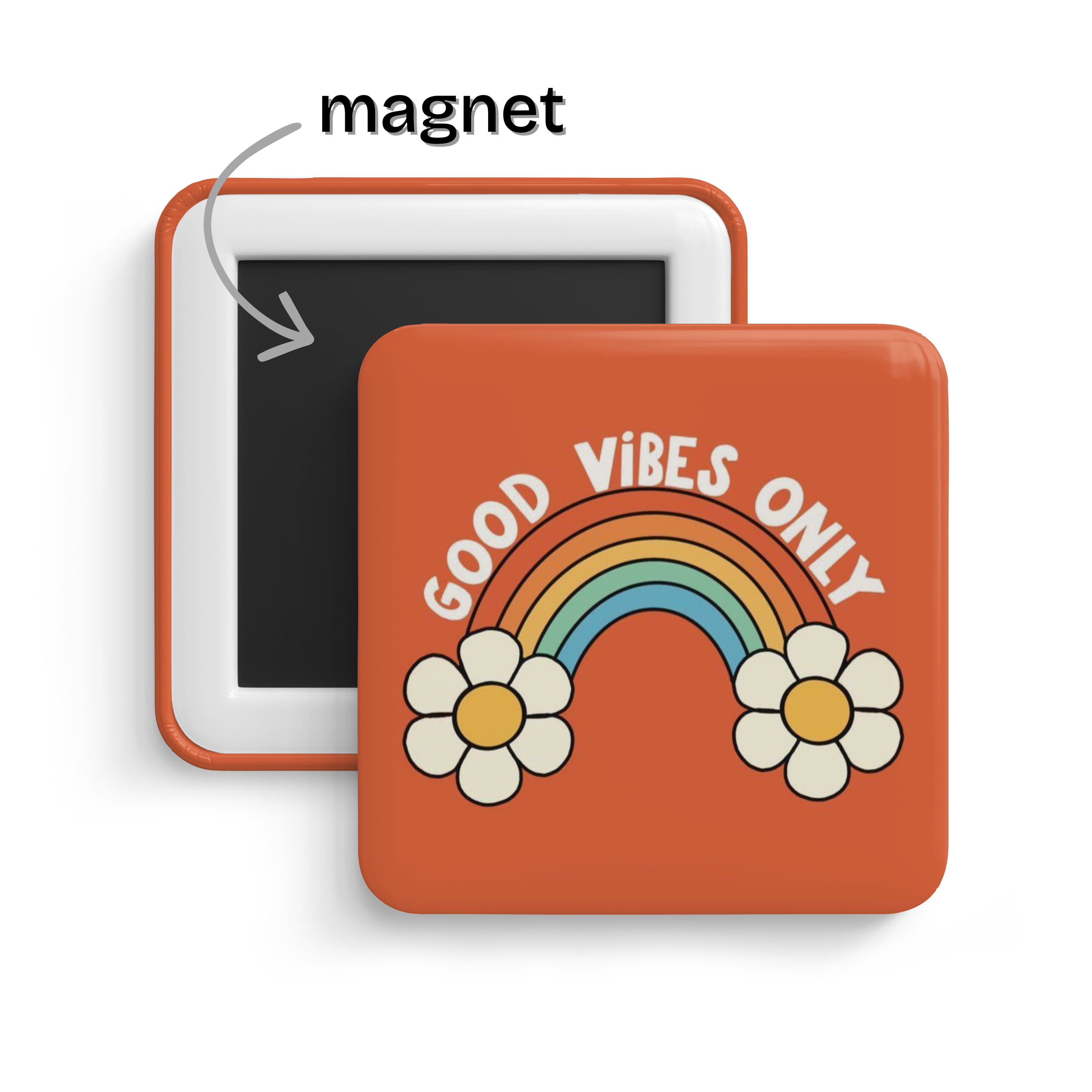 Good Vibes Only Fridge Magnet