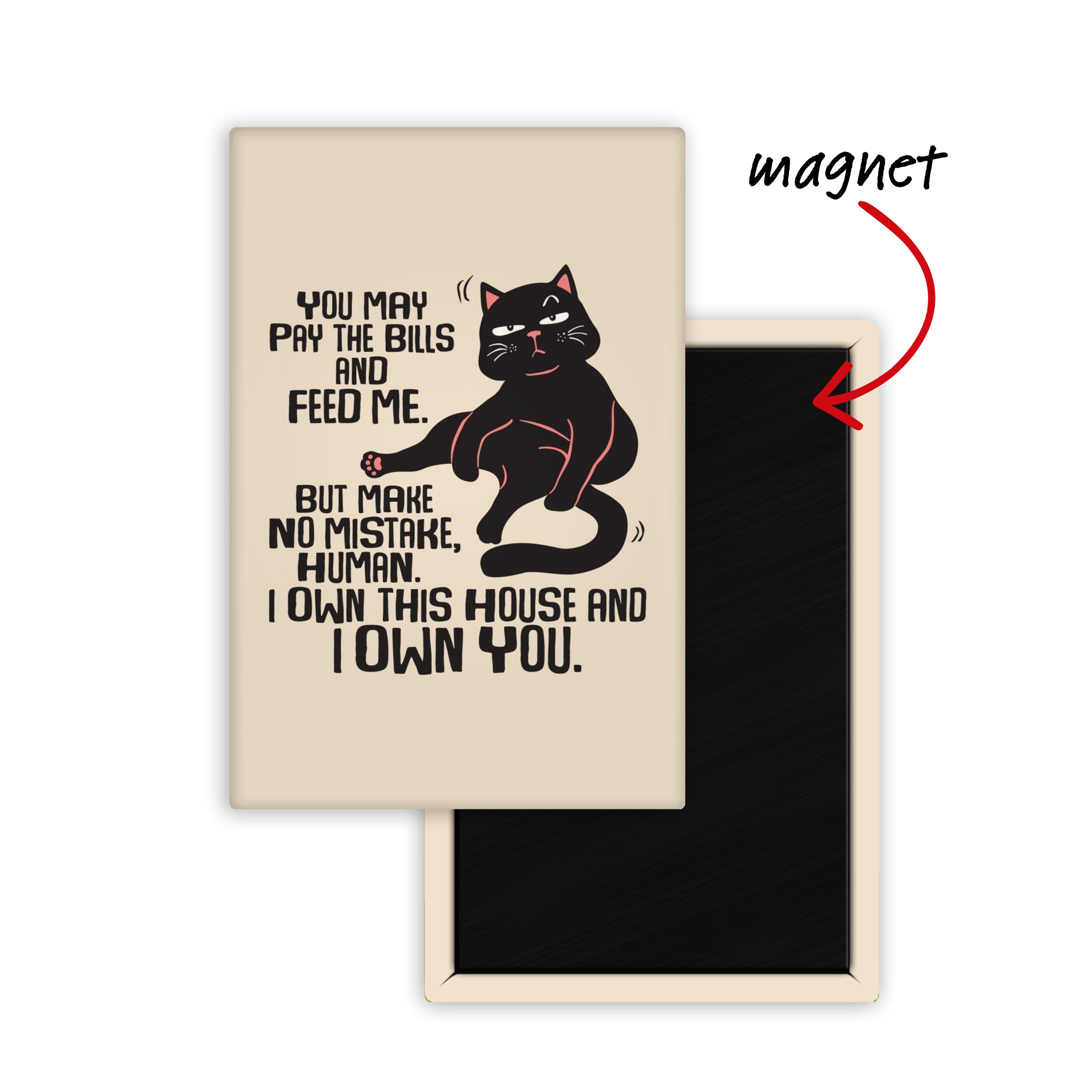 Cat-astrophic Energy Fridge Magnet