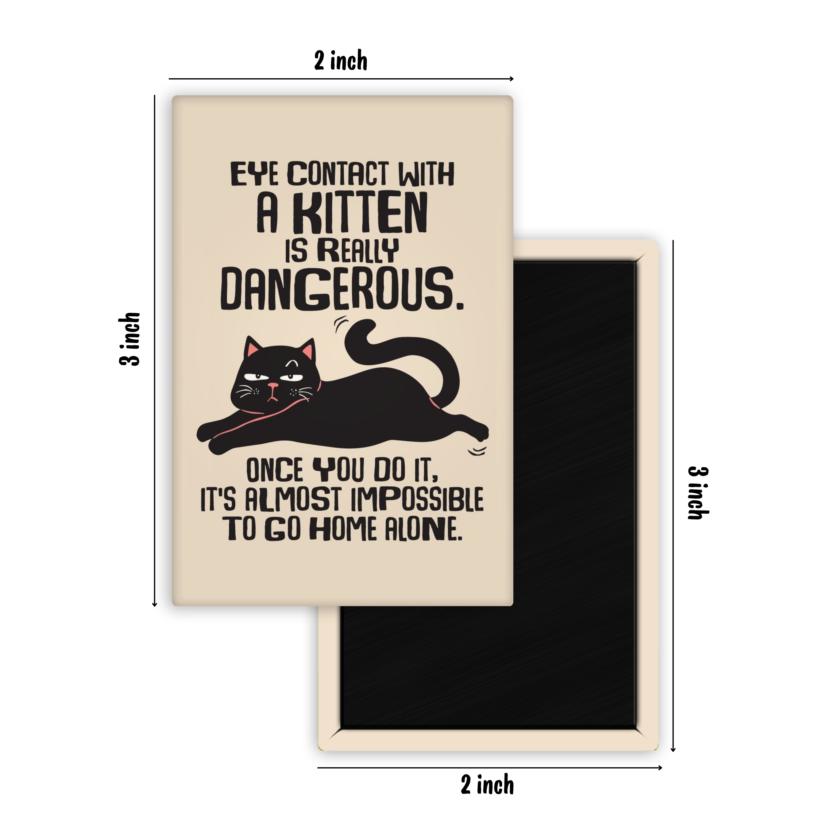 Emotional Support Cat Fridge Magnet