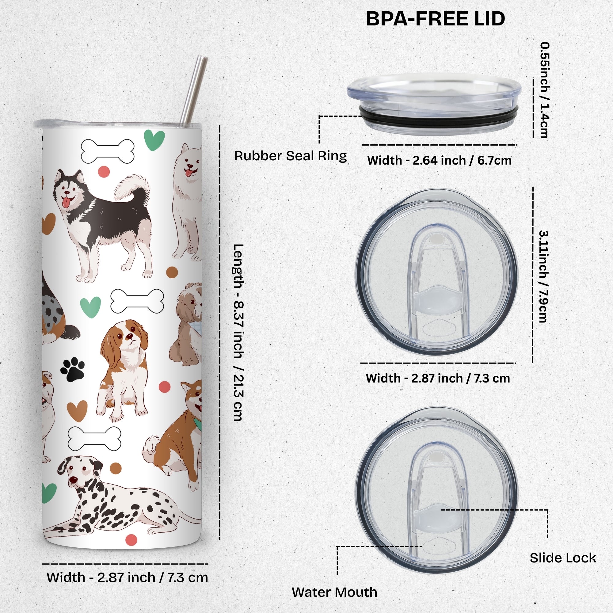 Dog Mama Stainless Steel Vacuum Insulated Tumbler