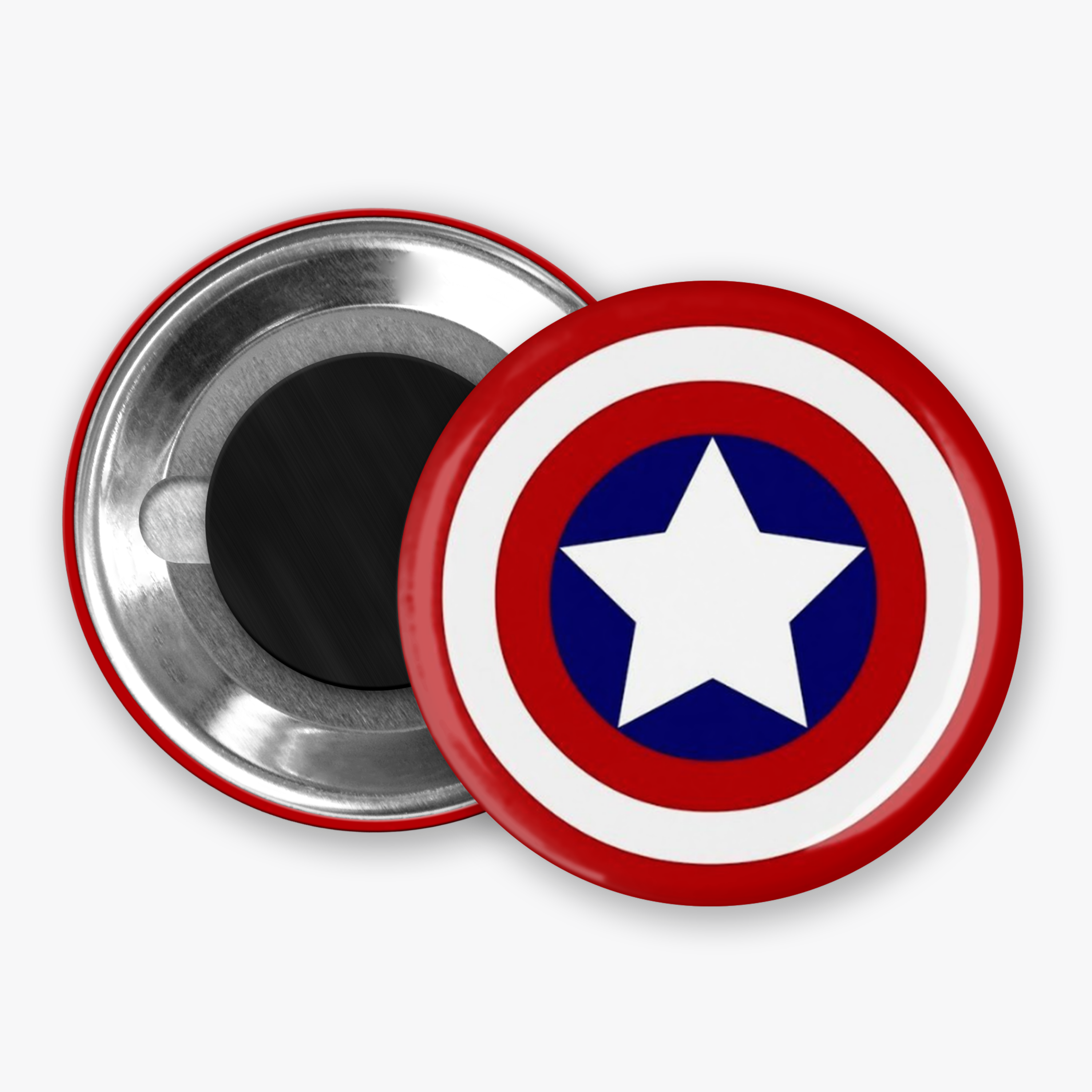 Captain America- Button Pin / Magnet