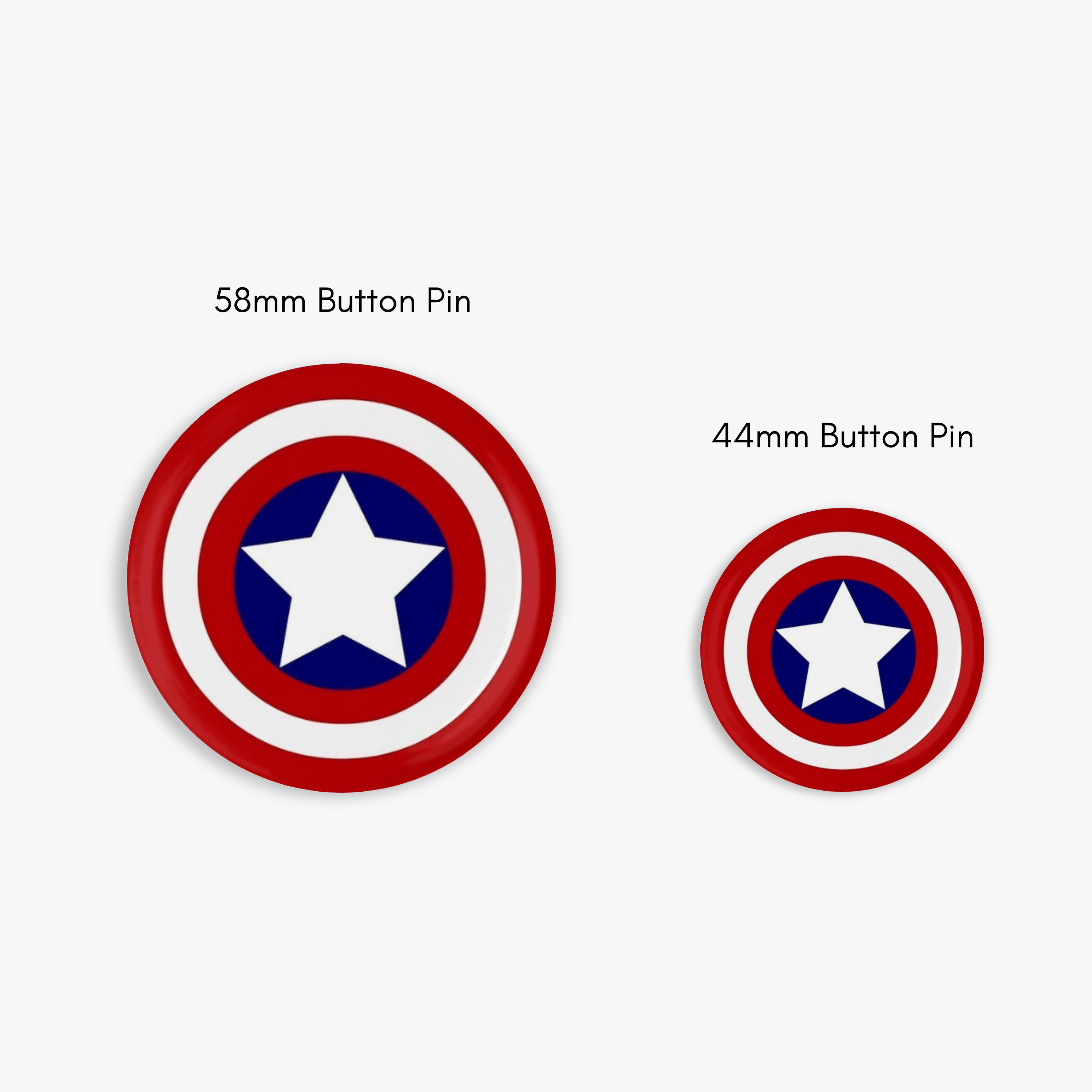 Captain America- Button Pin / Magnet