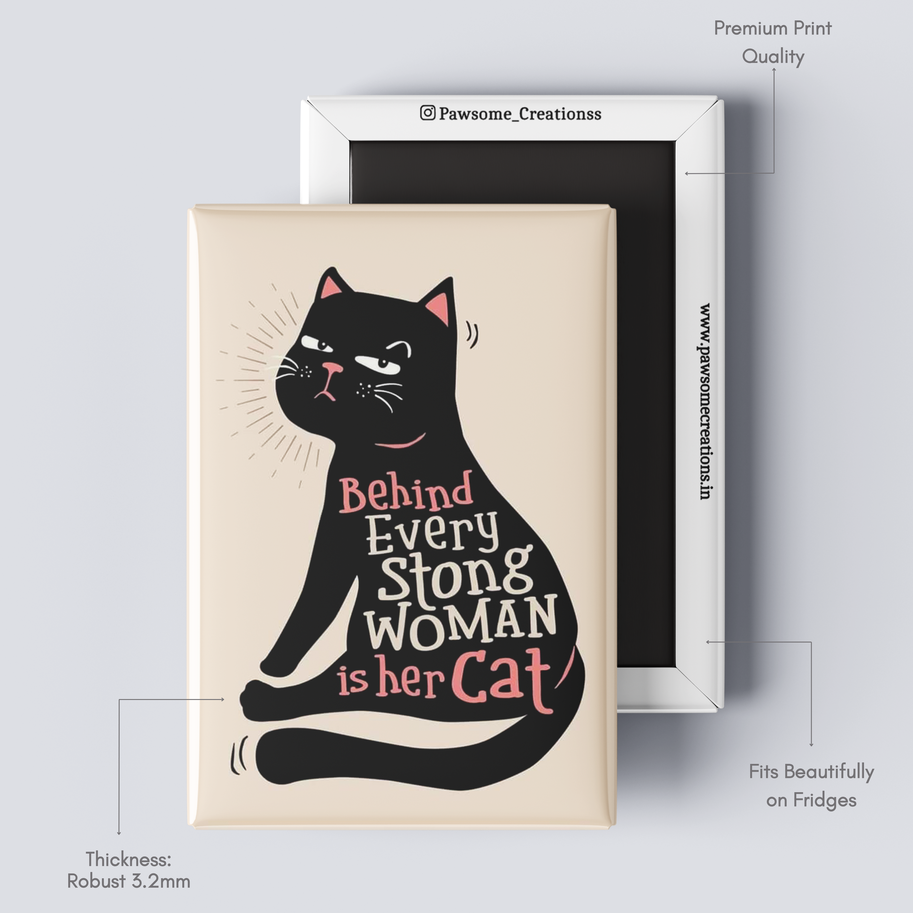 Fur Real Boss Fridge Magnet