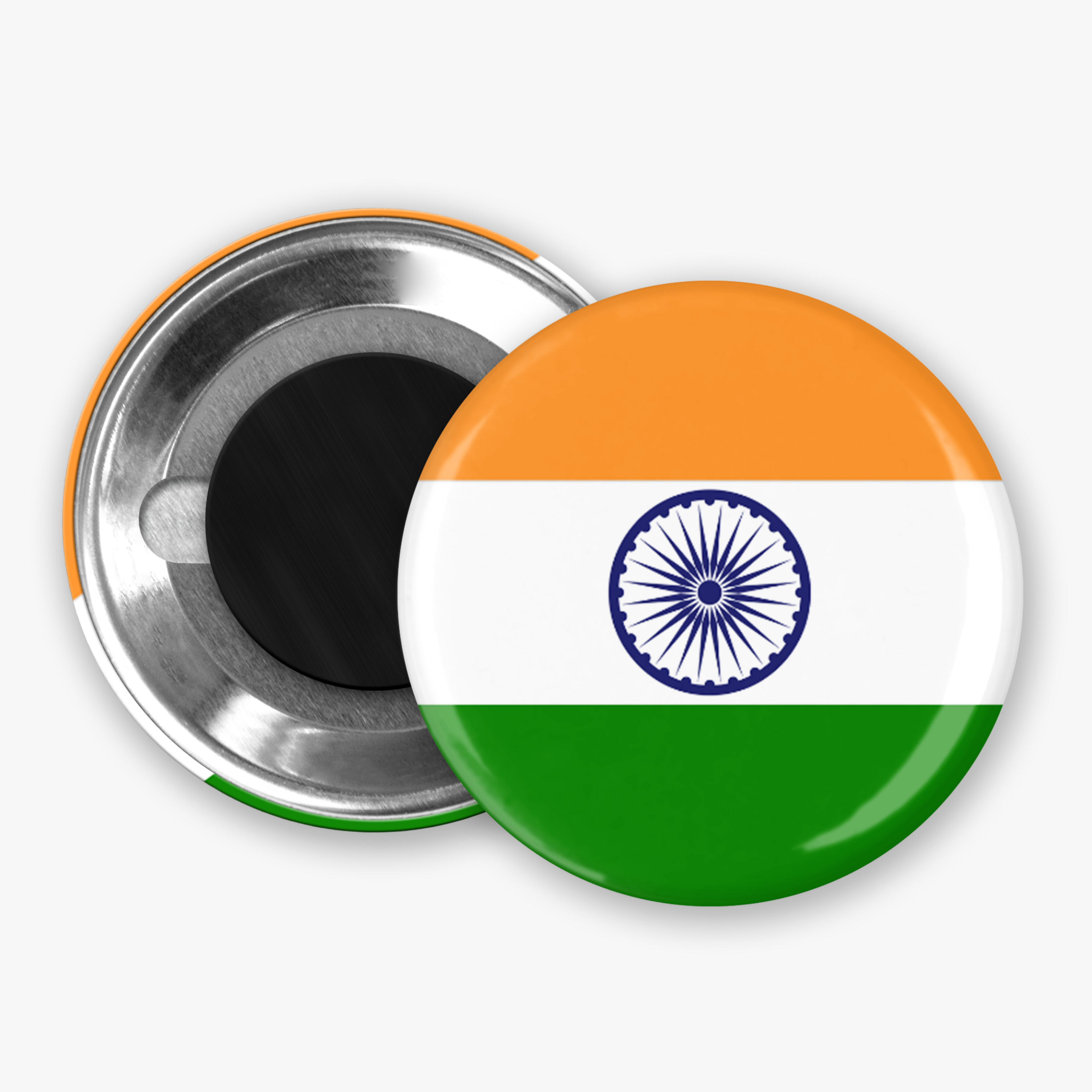 Indian Flag - Button Pin / Magnet