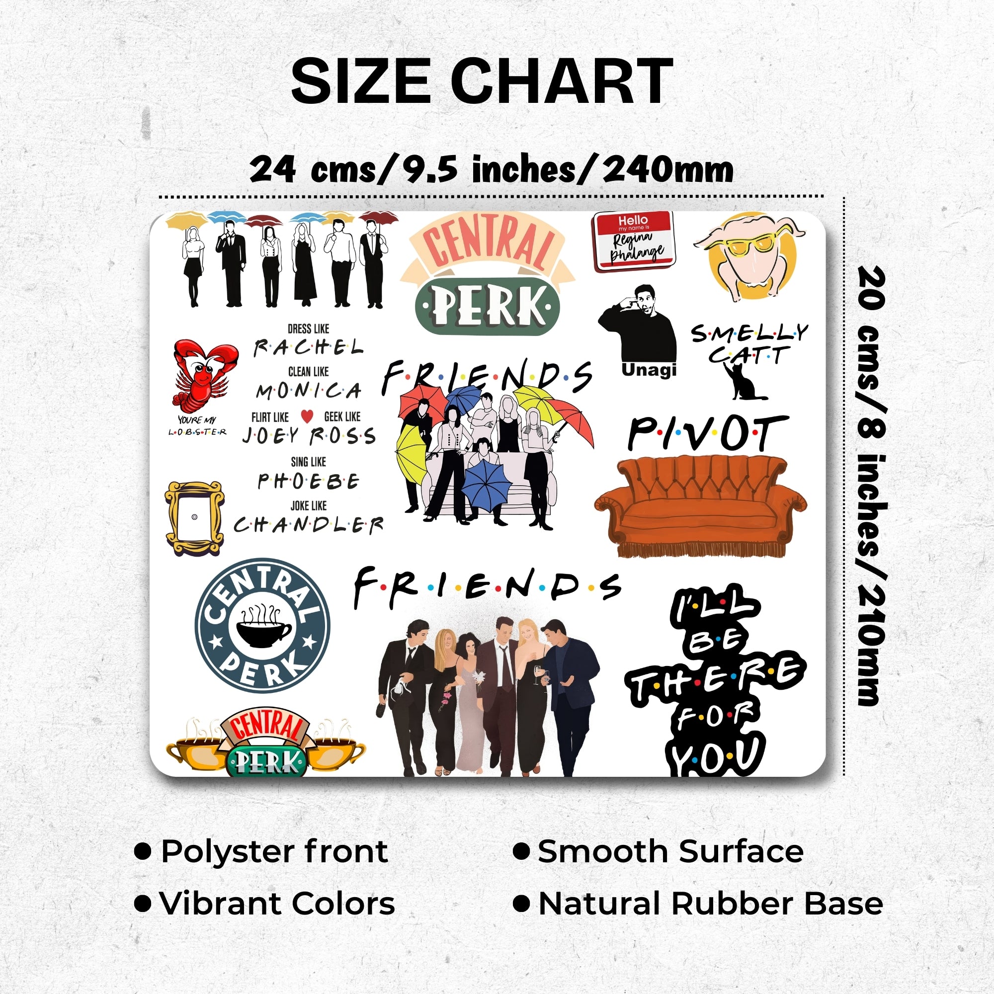 Fun Mode - Friends Mouse Pad