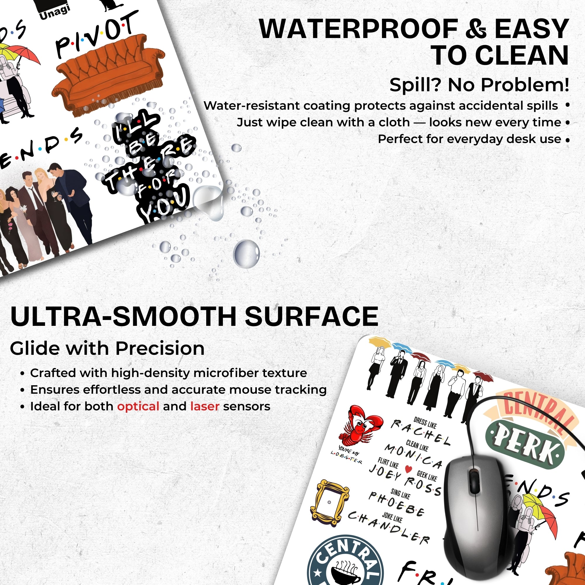 Fun Mode - Friends Mouse Pad