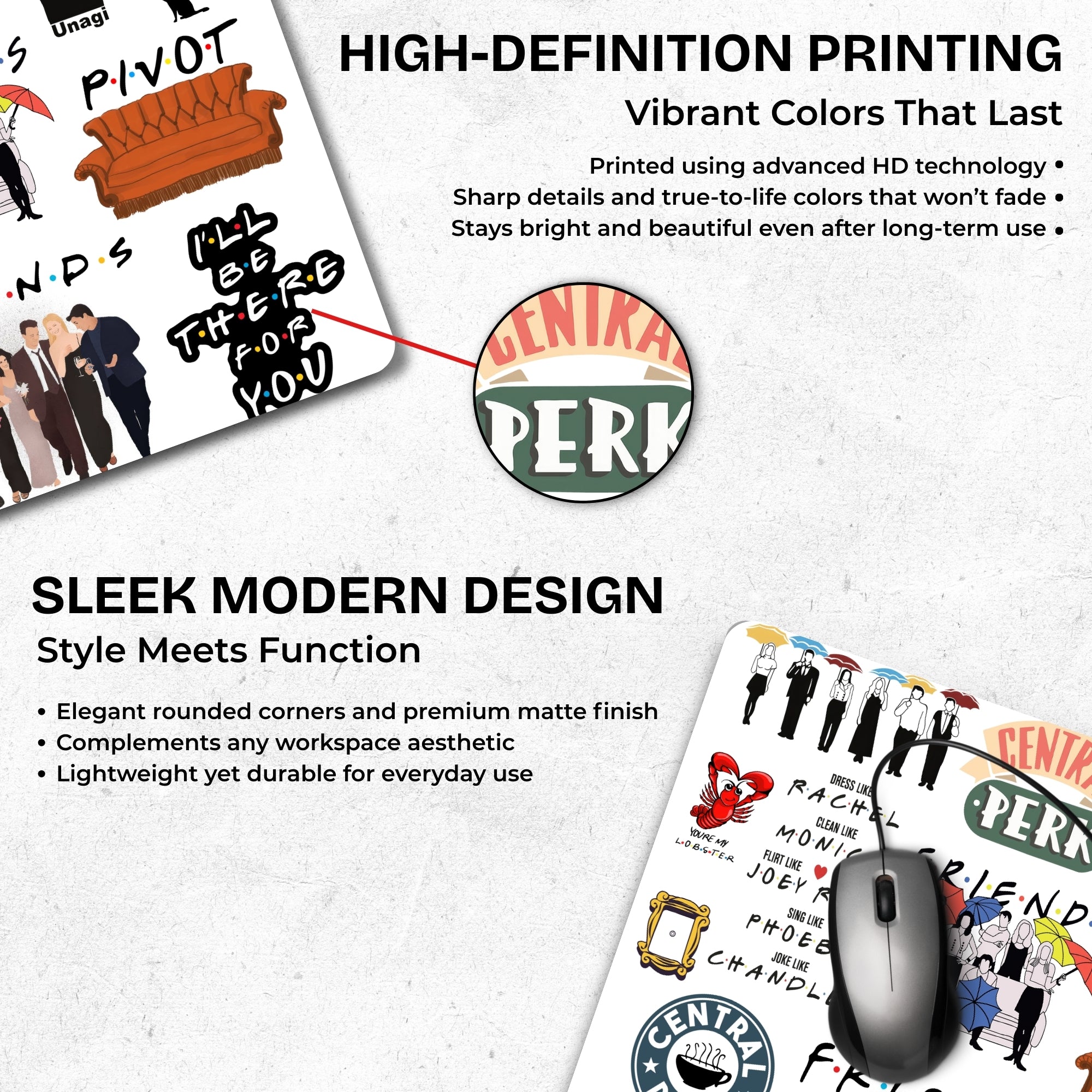 Fun Mode - Friends Mouse Pad