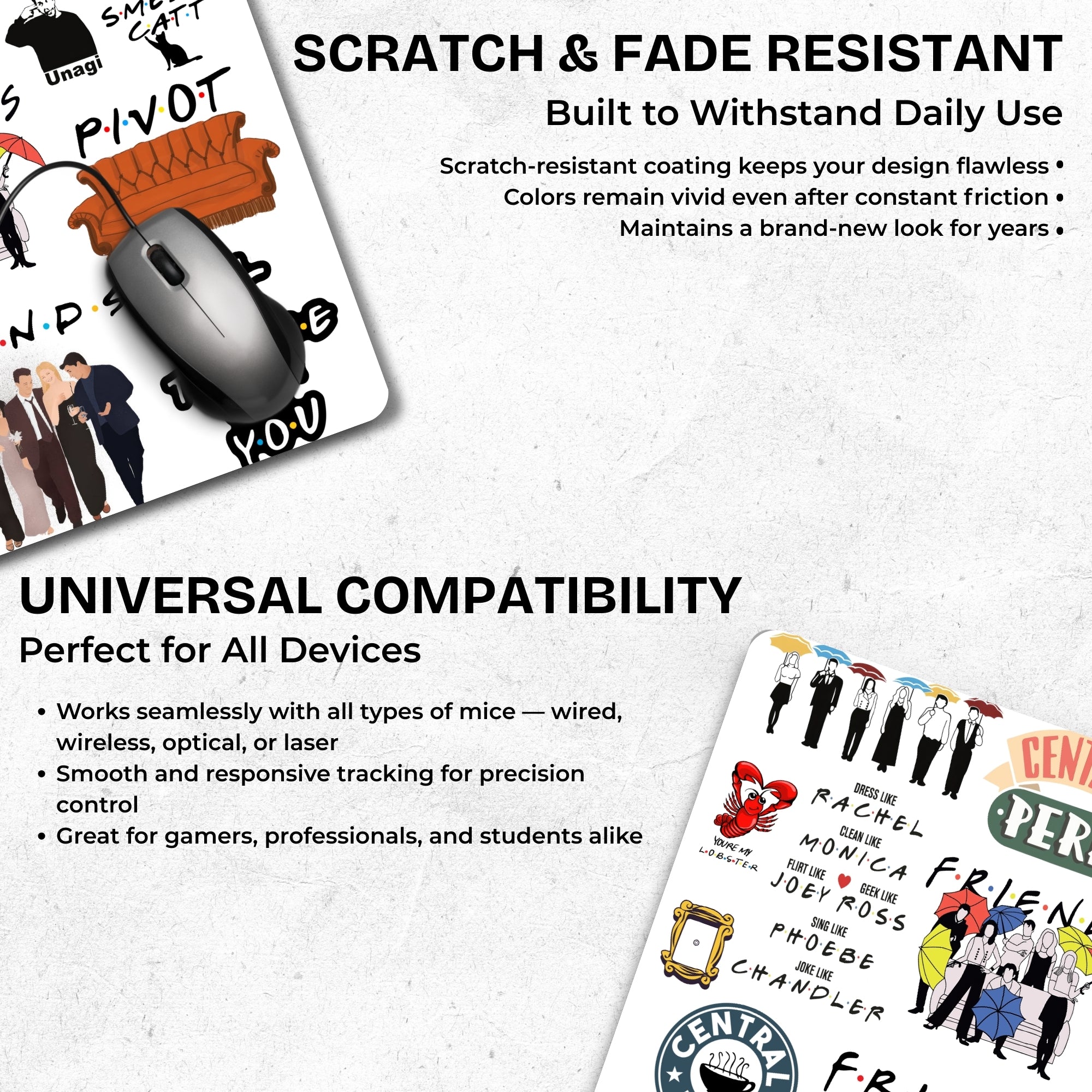 Fun Mode - Friends Mouse Pad