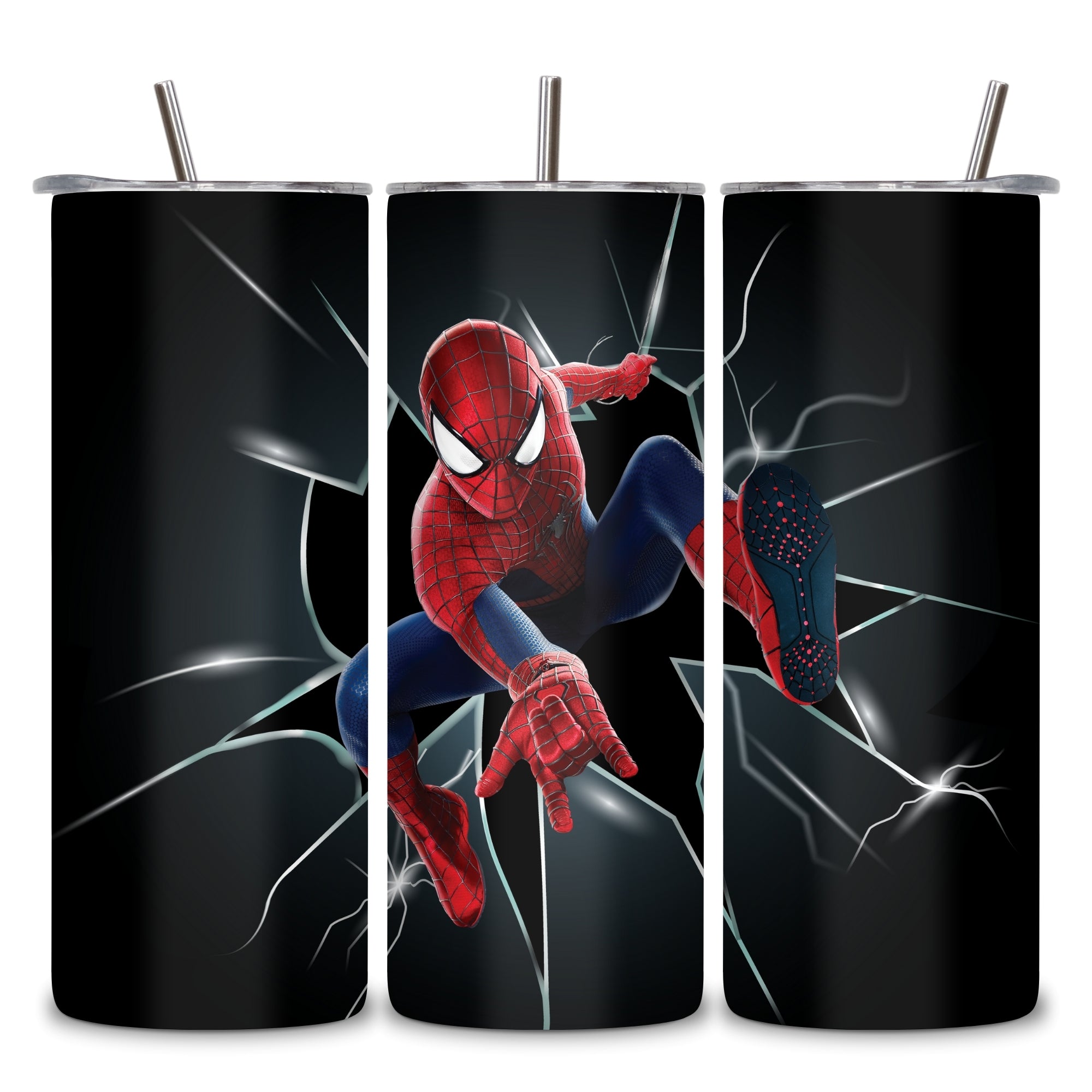 Spiderman Themed Stainless Steel Vacuum Insulated Tumbler