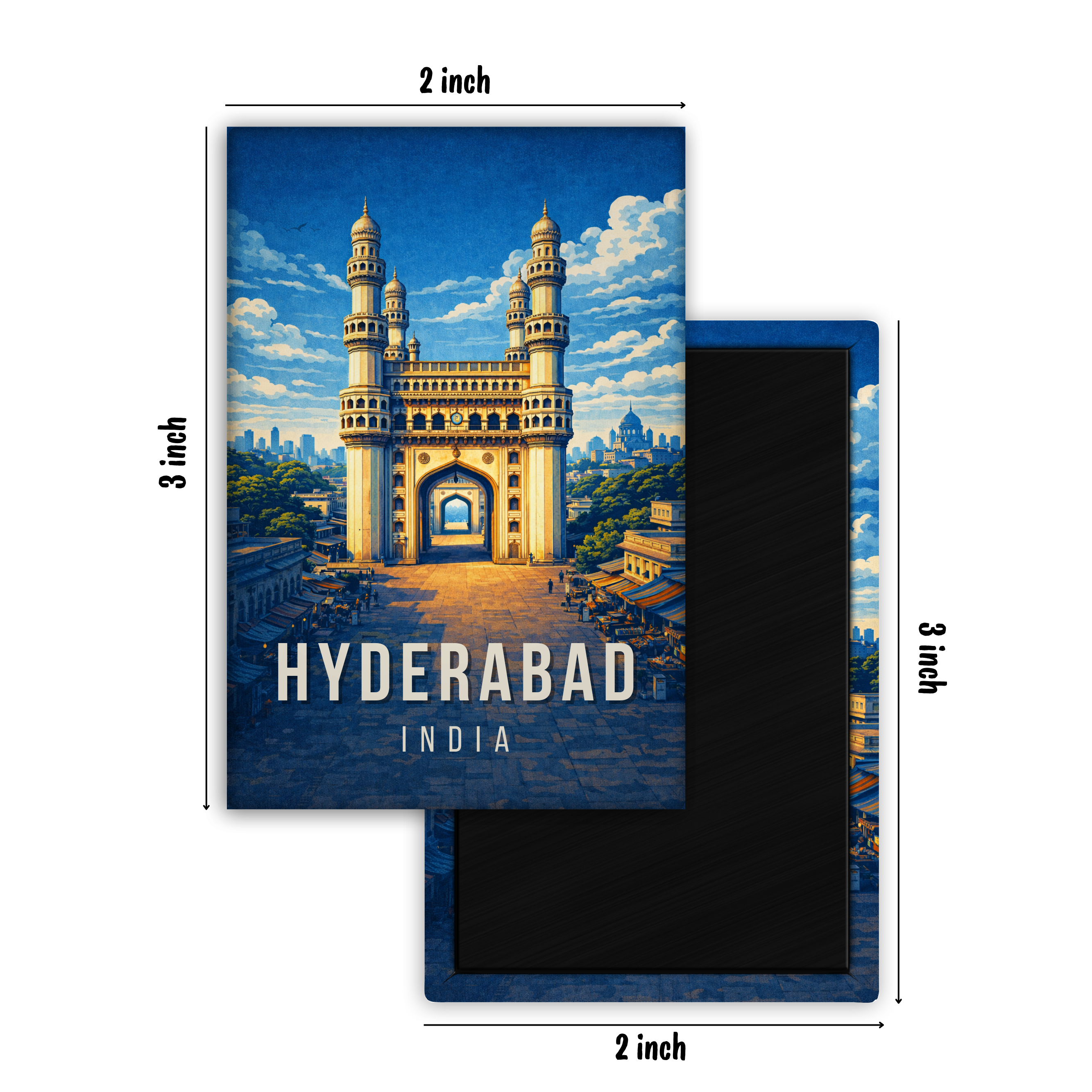 Escape to Hyderabad - Fridge Magnet