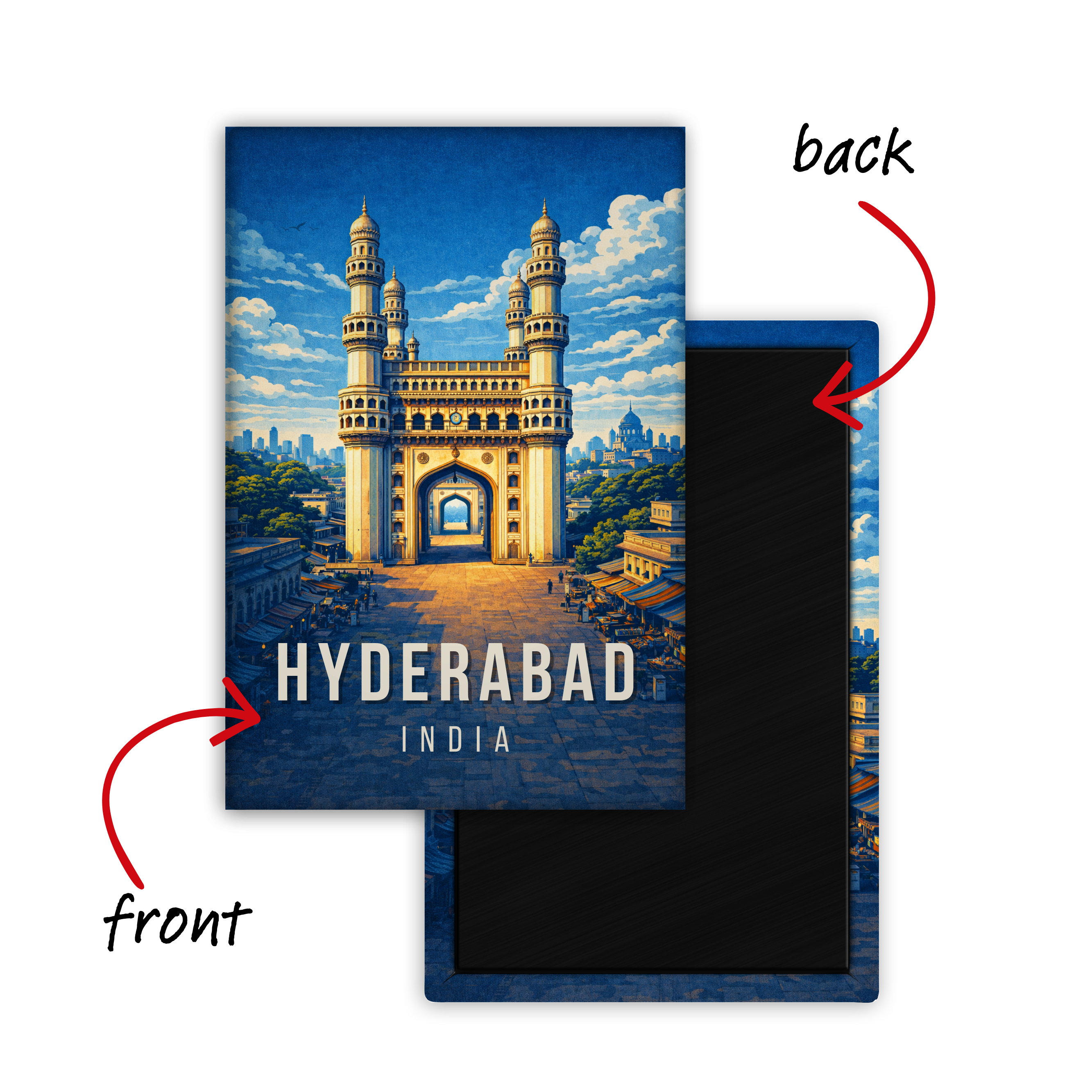 Escape to Hyderabad - Fridge Magnet