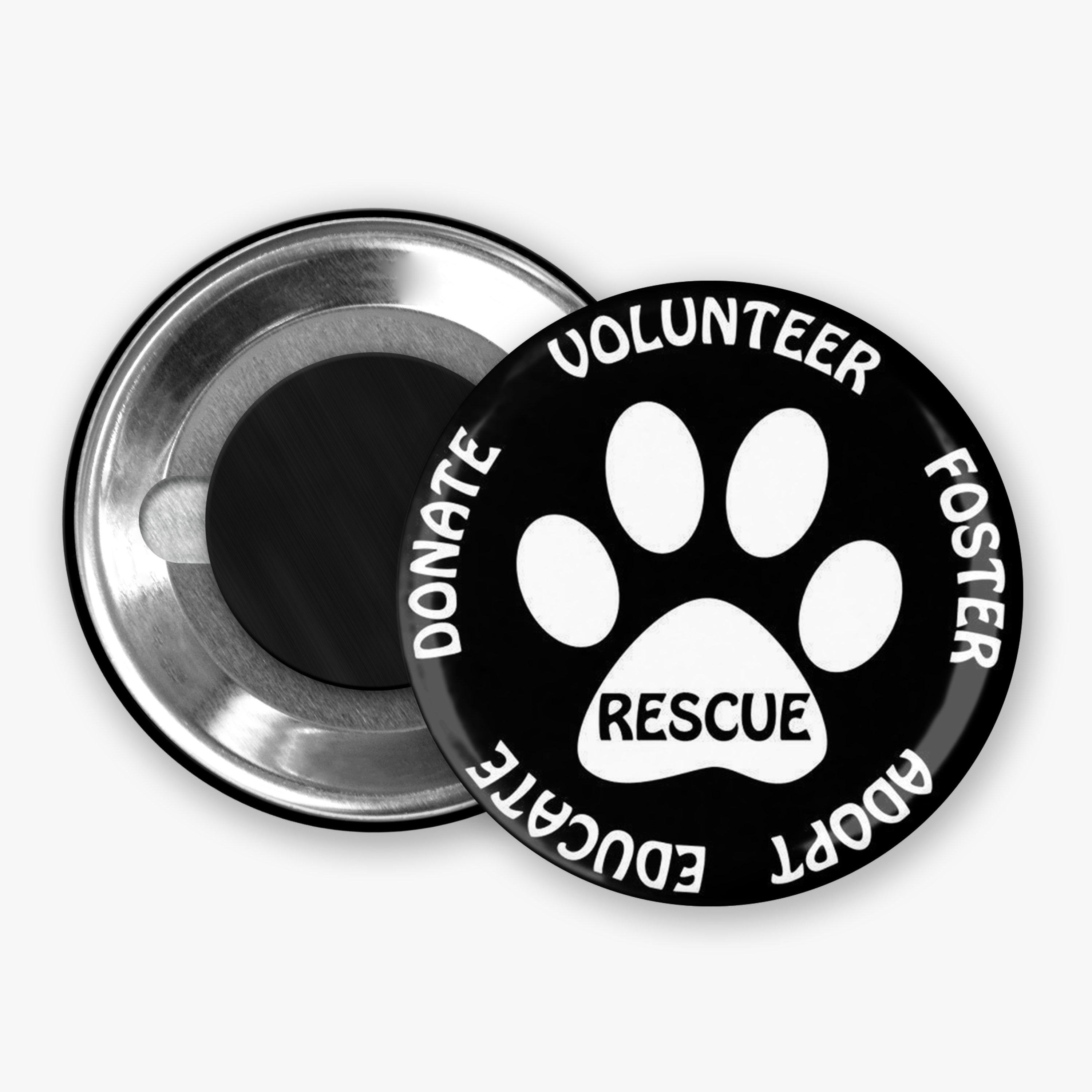 Adopt, Don't Shop - Button Pin / Magnet
